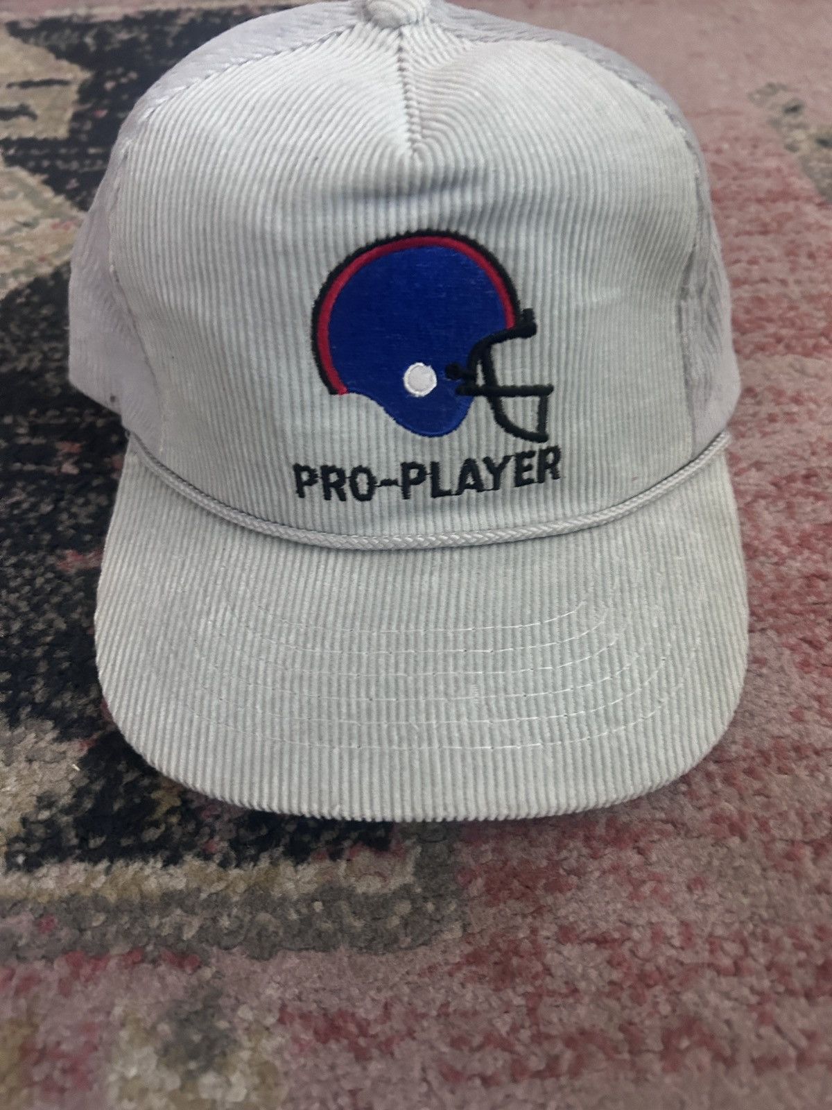 Pro Player Vintage 80s Corduroy Pro Player Football Helmet Hat Size ONE SIZE - 1 Thumbnail