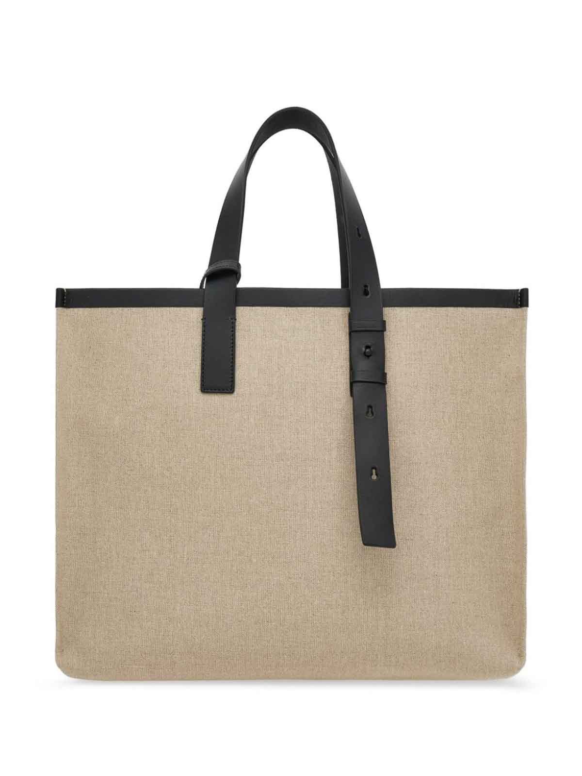 Salvatore Ferragamo o1s1rm0924 Size: OS / Canvas Tote Bag in Beige Size ONE SIZE - 6 Thumbnail