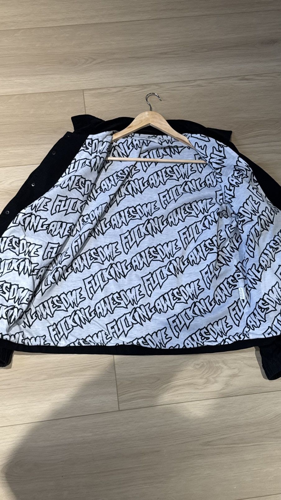 ジャケット・アウター run wanto 246 fucking awesom supreme Fucking Awesome Fucking Awesome x Wanto jacket large blue shit