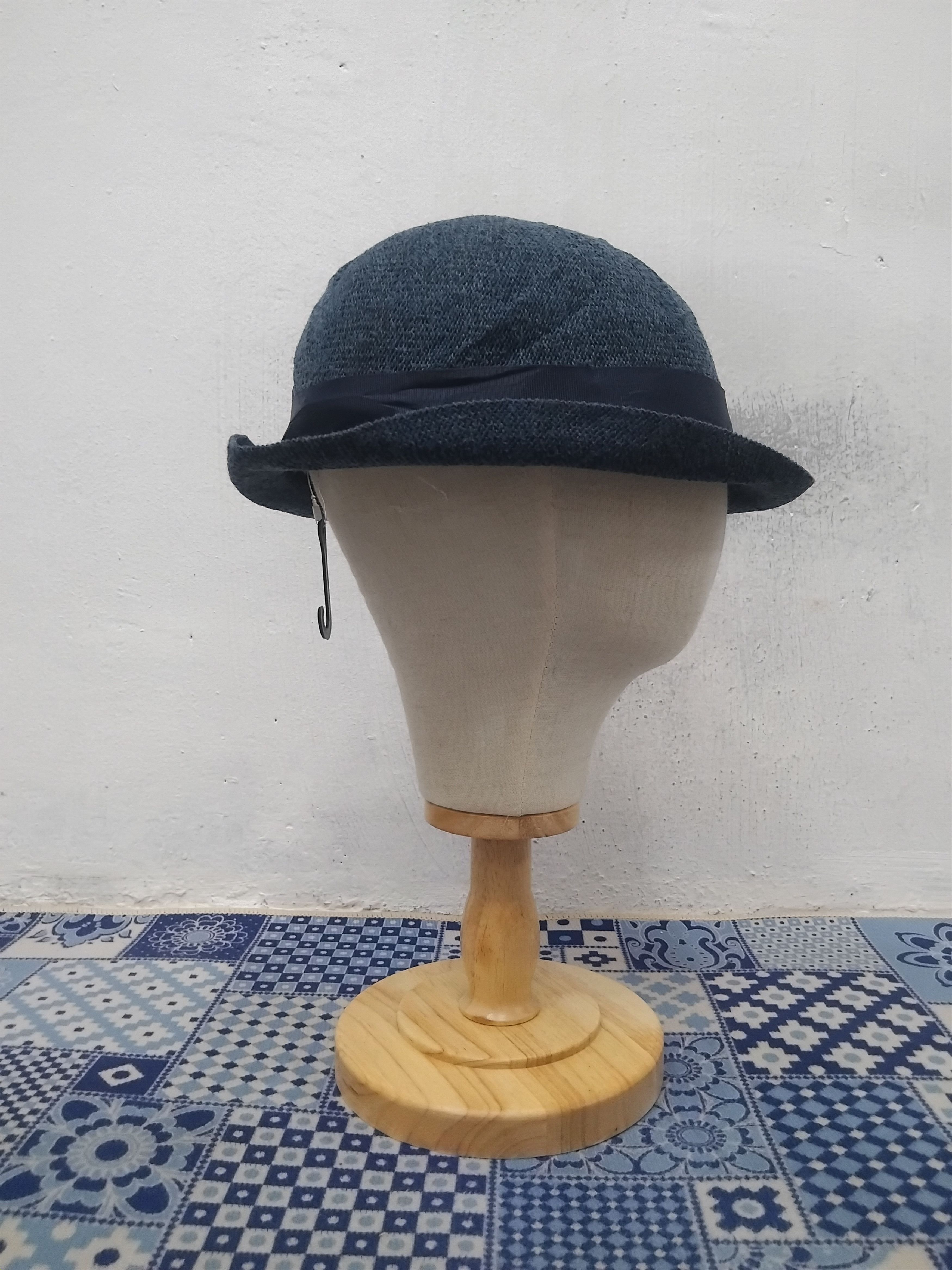 Japanese Brand 💥Uniqlo Blue colour fedora hat Size 38 - 5 Thumbnail