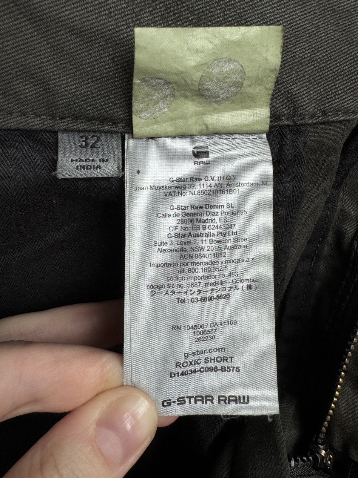 G-Star G-Star Raw Men's Roxic Cargo Shorts Tan Size US 32 / EU 48 - 10 Thumbnail