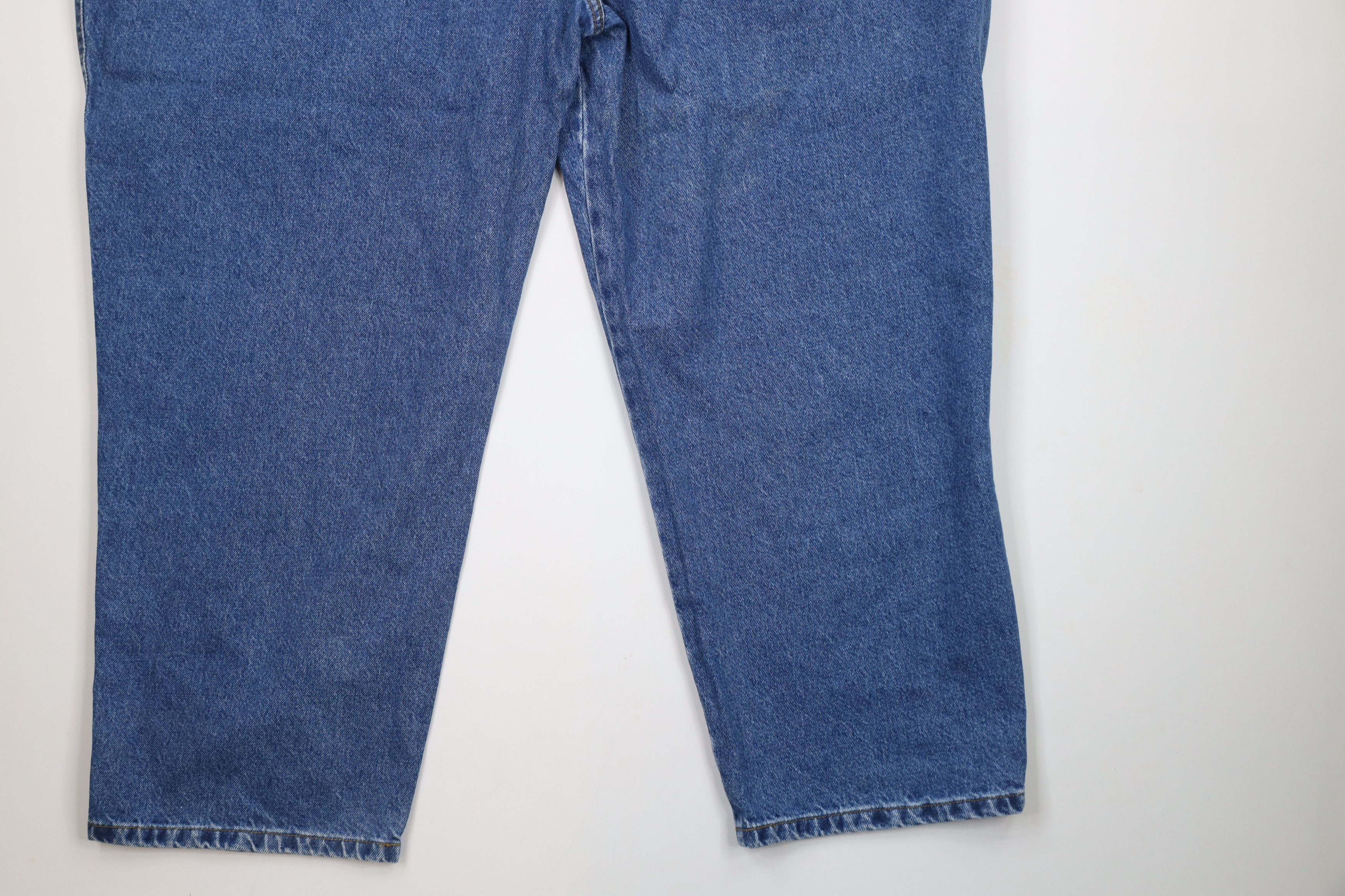 Vintage Deadstock Vintage 90s Streetwear Wide Leg Denim Jeans Blue Size US 44 / EU 60 - 10 Thumbnail