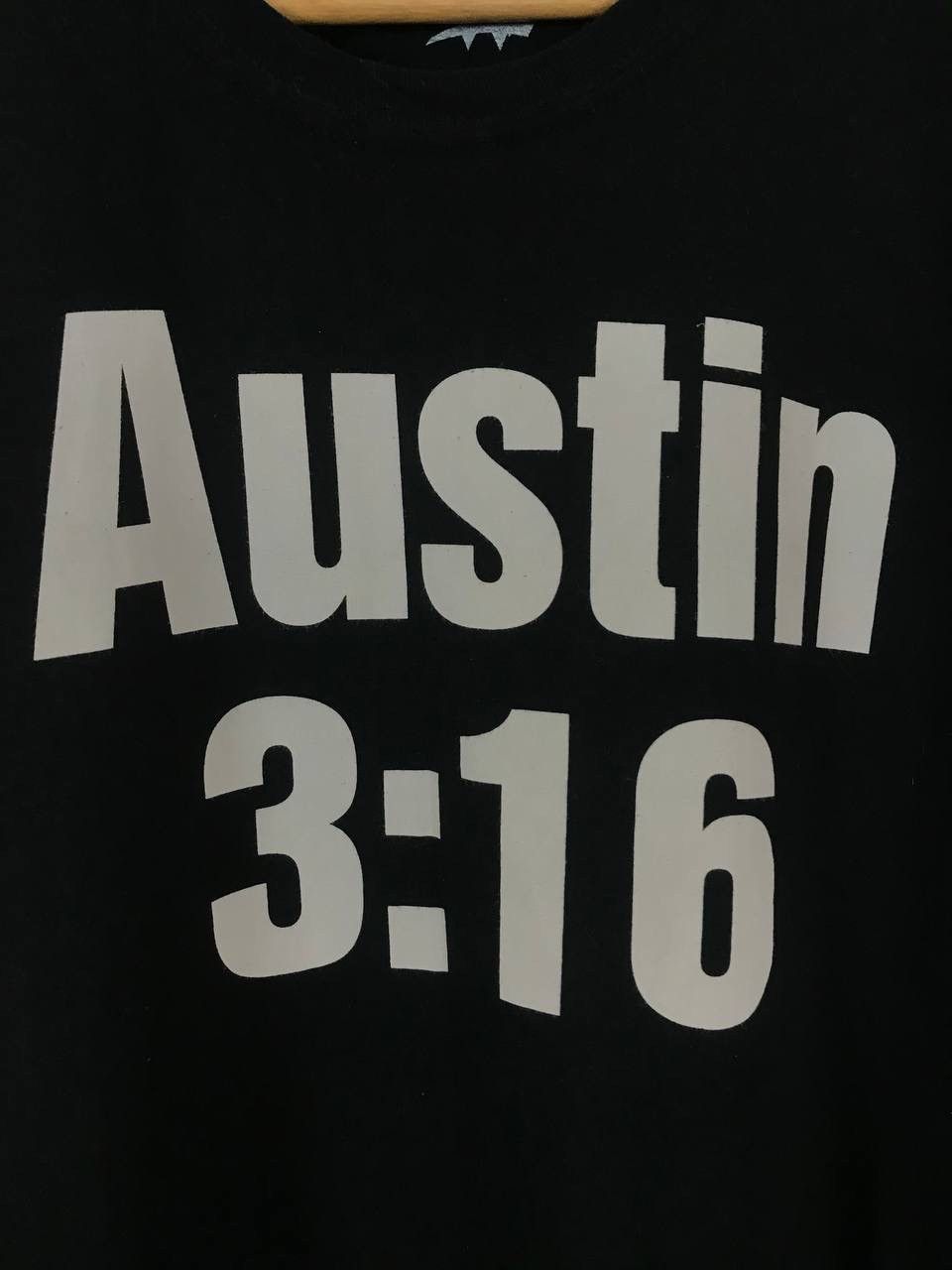 WWE Austin 3:16 Stone Cold WWE WWF wrestling overprinted tee Size US XL / EU 56 / 4 - 4 Thumbnail