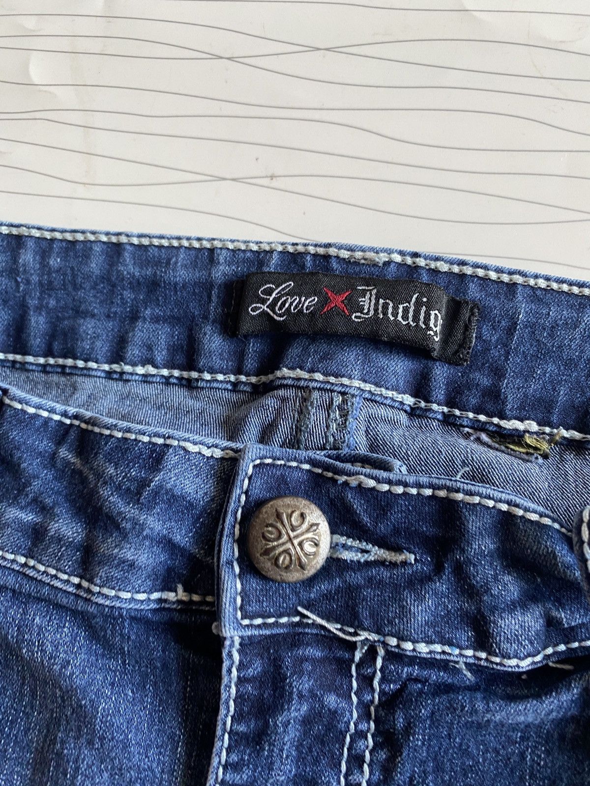 If Six Was Nine Japanese brand love indigo flare denim Size US 34 / EU 50 - 6 Thumbnail