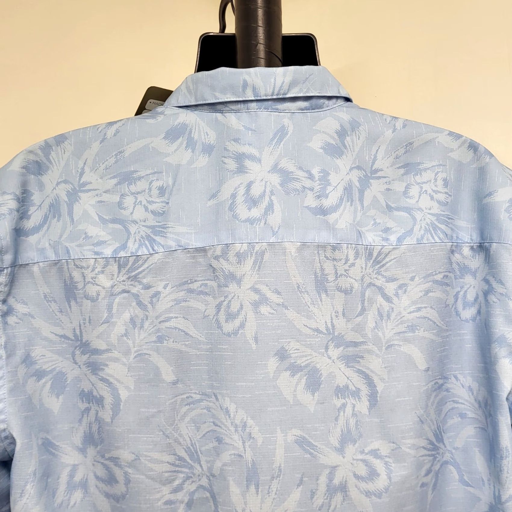 Vintage Cafe Luna Hawaiian Shirt Mens L Button-Up Short Sleeve Blue Palm Trees Size US L / EU 52-54 / 3 - 6 Thumbnail