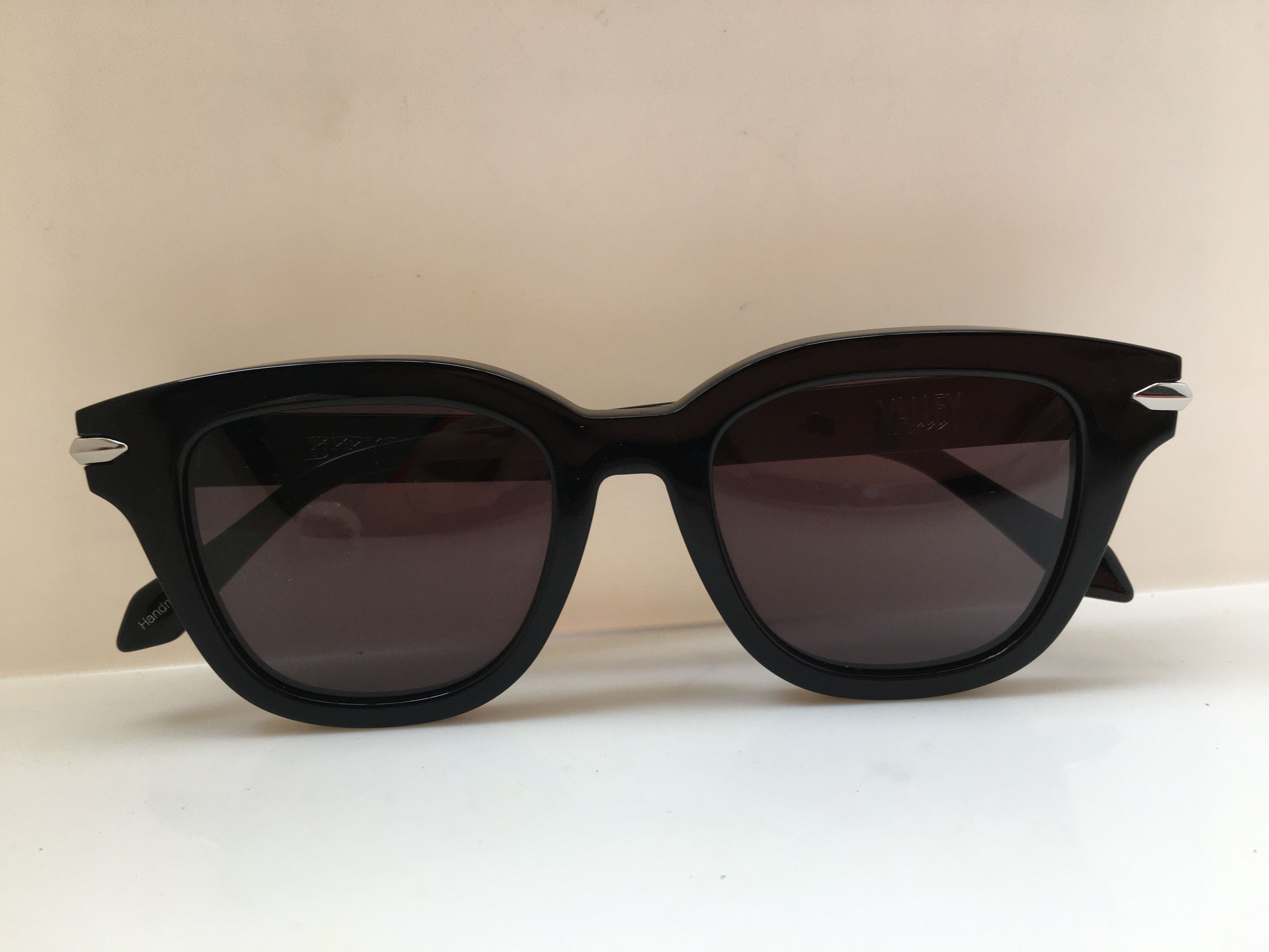 Valley Eyewear Handmade Valley Brake Black Aceatate Sunglasses Frame Size ONE SIZE - 6 Thumbnail
