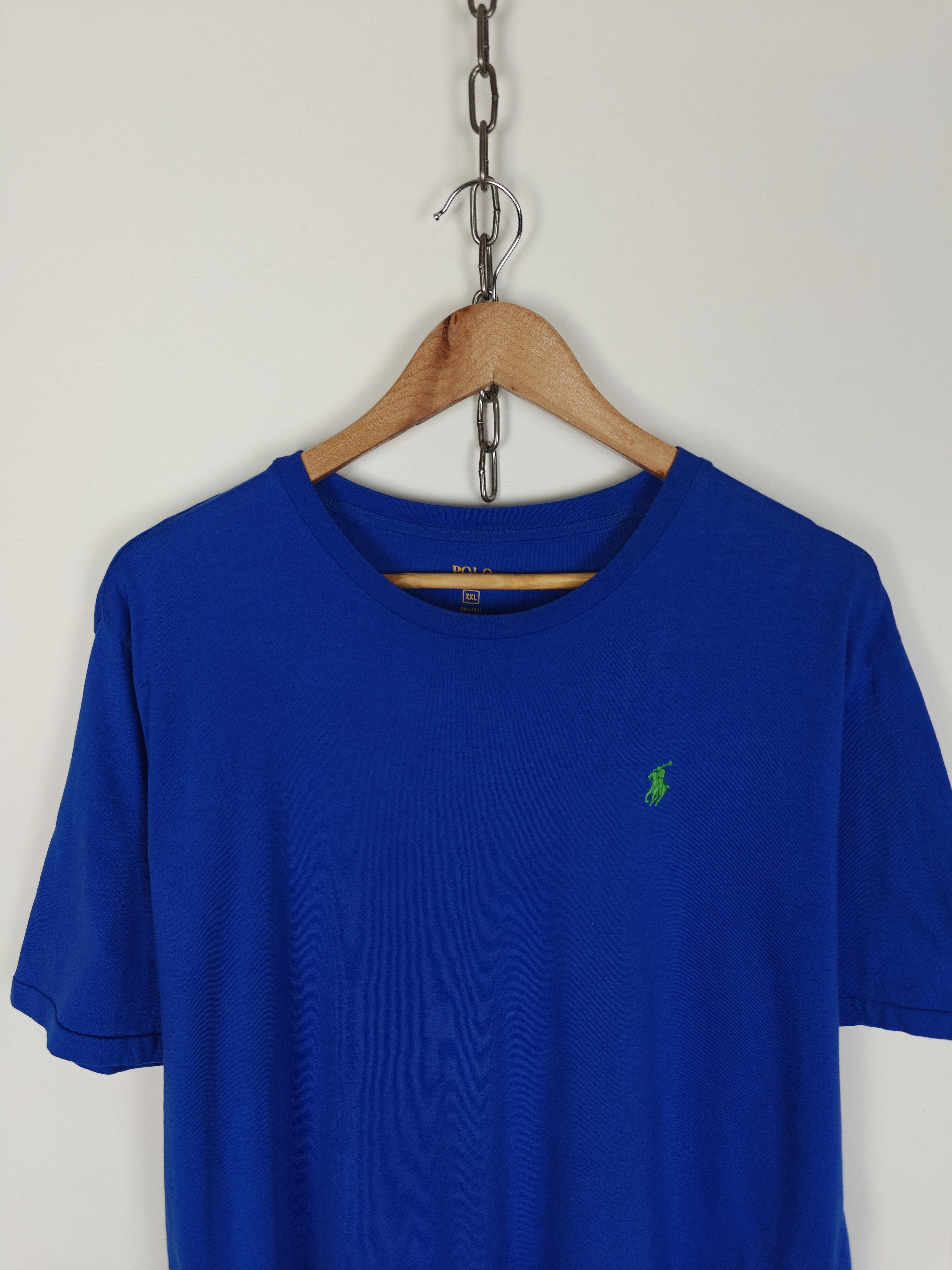 Polo Ralph Lauren Polo Ralph Lauren T-Shirt Small Logo Crewneck Blue XXL Size US XXL / EU 58 / 5 - 2 Thumbnail