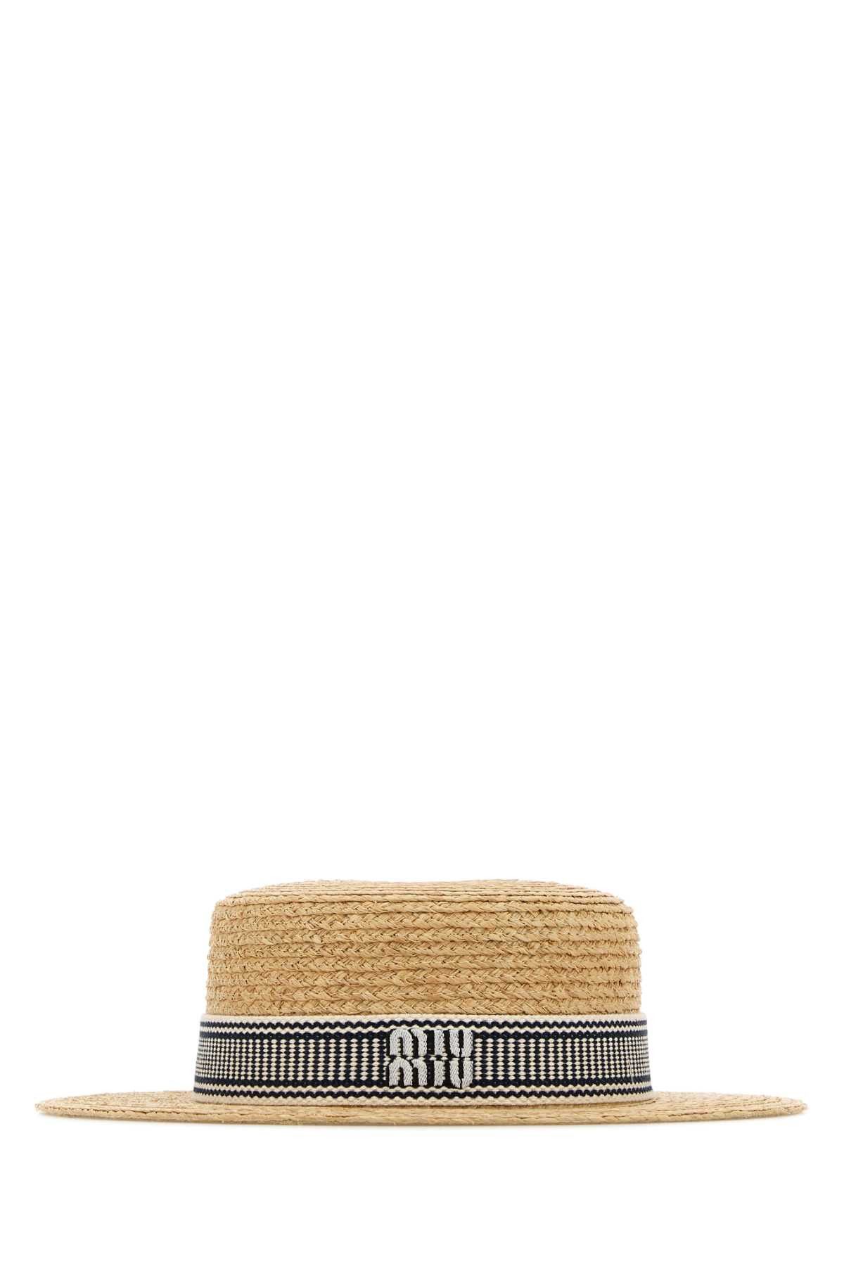 Miu Miu Raffia Hat Size ONE SIZE - 1 Thumbnail