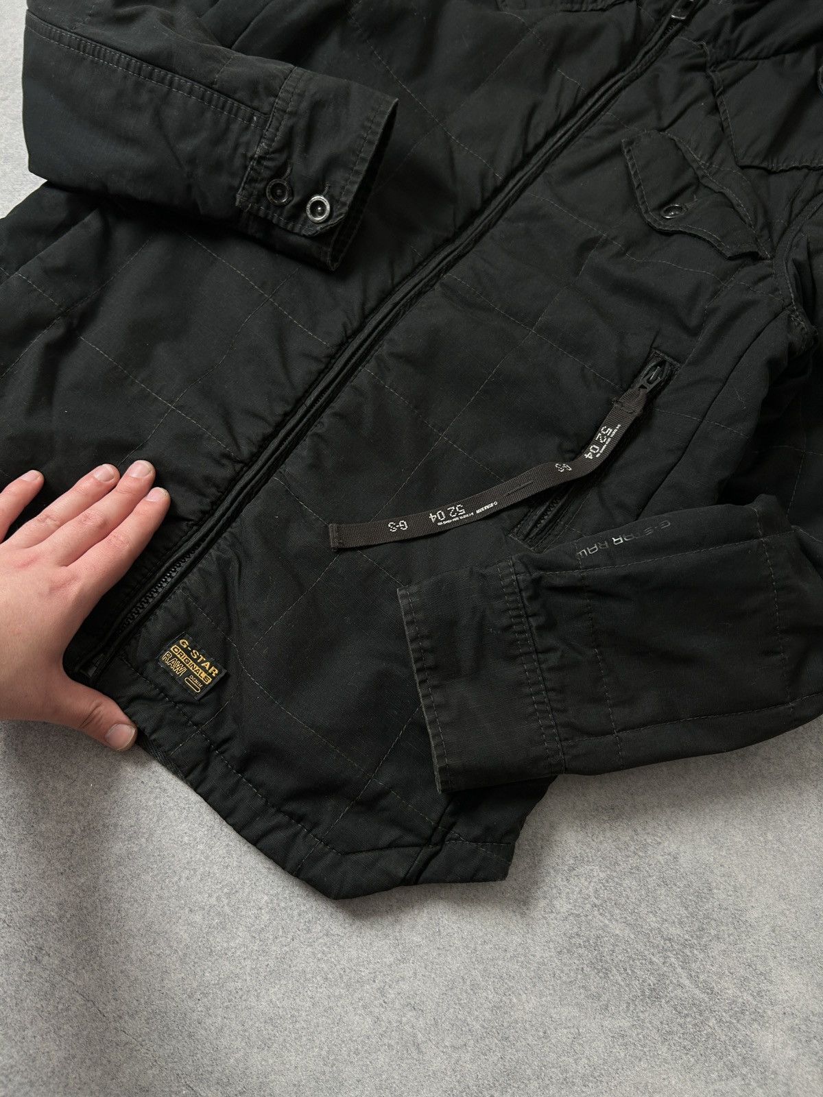 G-Star Vintage G-Star Raw hooded parkas jacket mens black Size US L / EU 52-54 / 3 - 3 Thumbnail