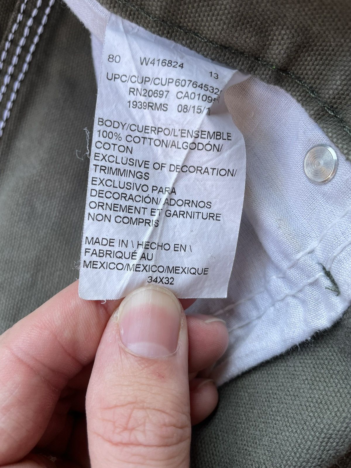 Vintage Vintage faded dickies carpenter work pants Size US 34 / EU 50 - 4 Thumbnail