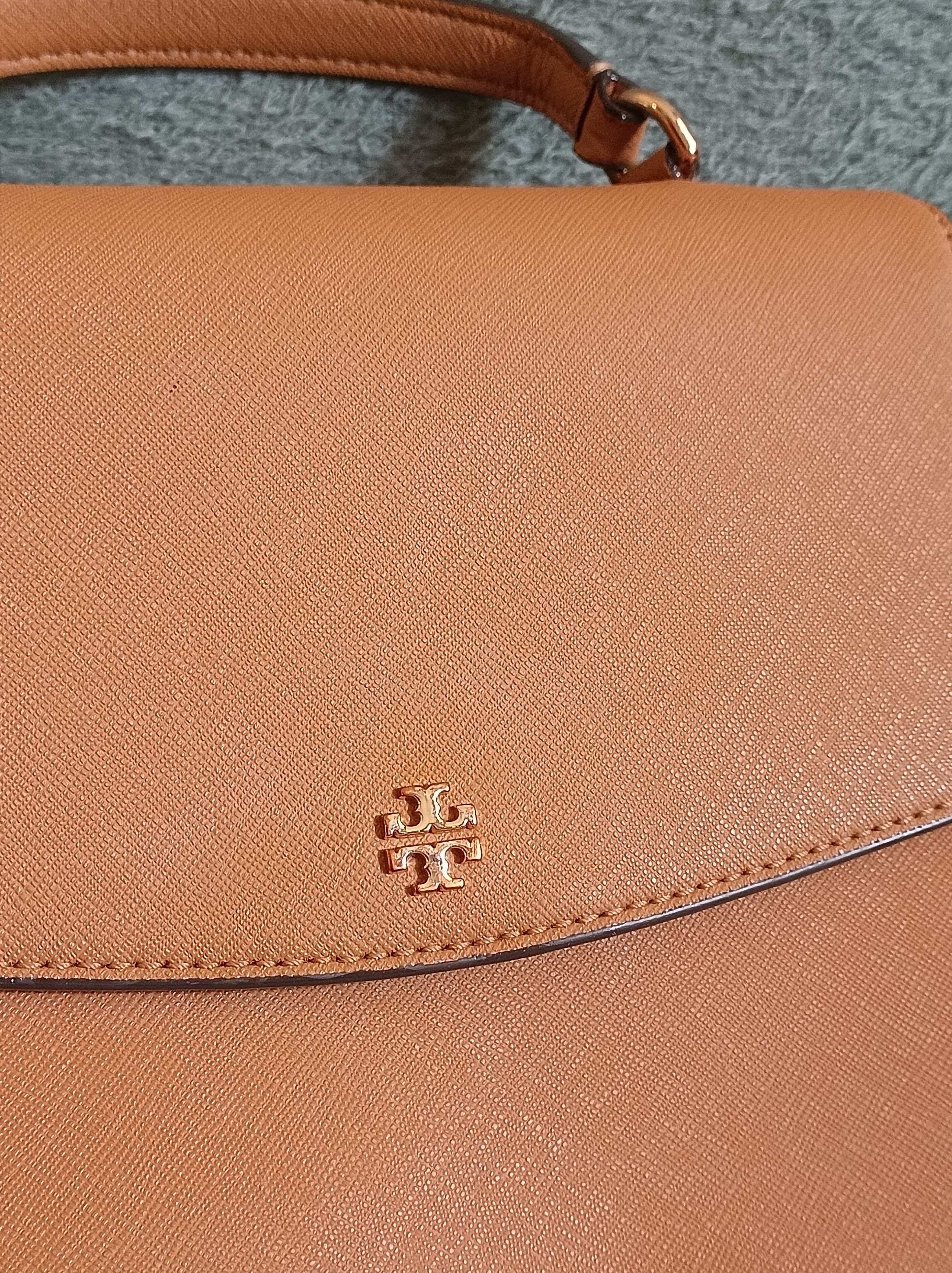 Tory Burch Tory Burch Emerson Tan Leather Flap Top Handle Crossbody Bag Size ONE SIZE - 7 Thumbnail
