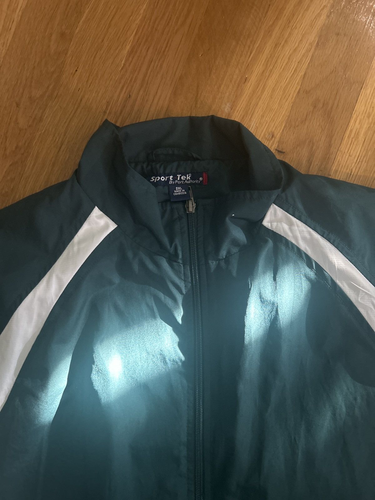 Vintage Sport Tek Green vintage track suit top Size US XL / EU 56 / 4 - 3 Thumbnail