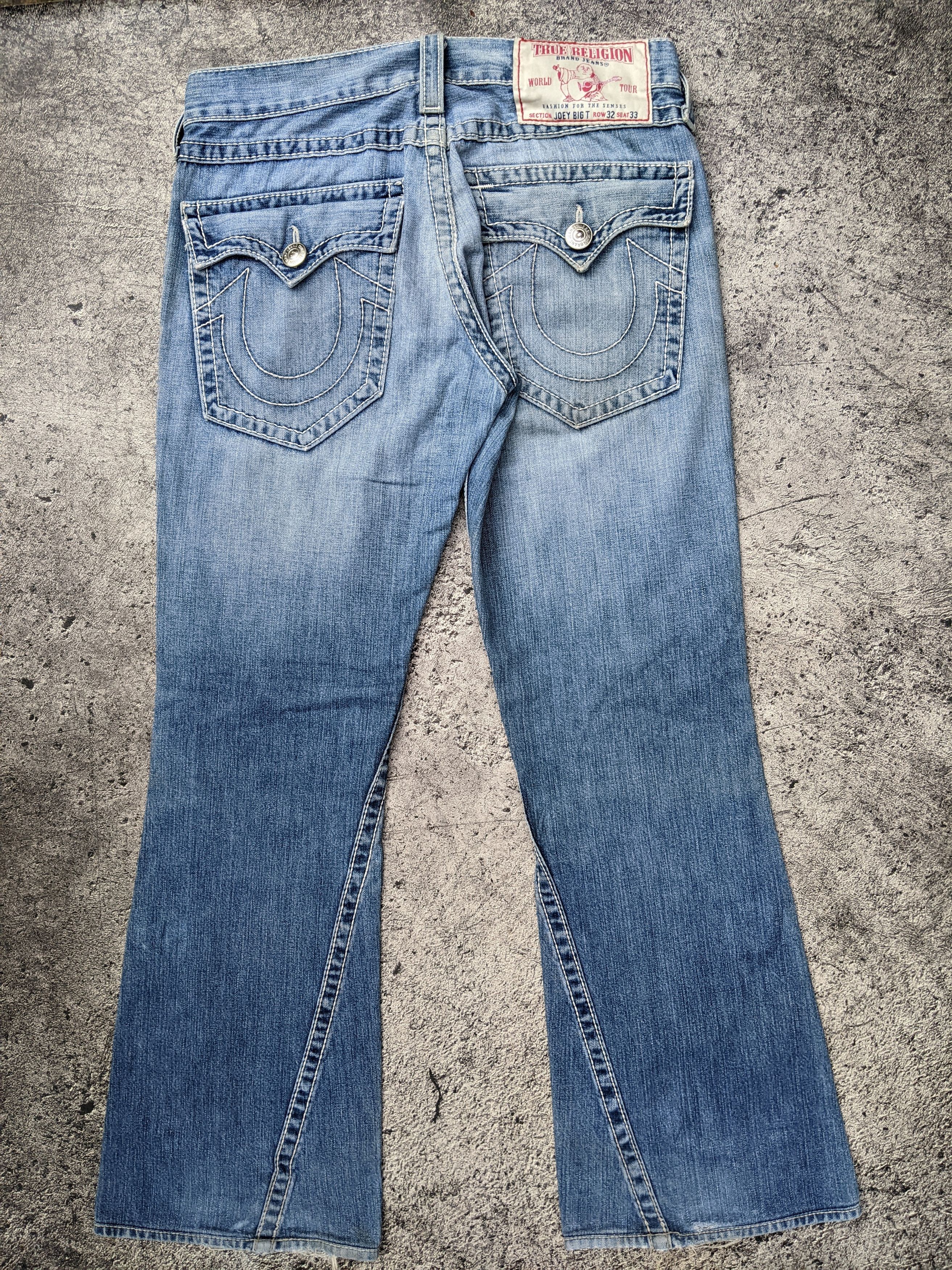 True Religion Vintage Joey Big T Flare Jeans Size US 32 / EU 48 - 2 Thumbnail