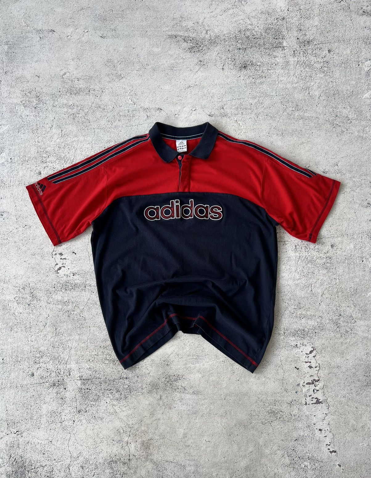 Adidas × Vintage 🩸RARE🩸Adidas Vintage Big Logo 00s T Shirt Size US L / EU 52-54 / 3 - 1 Thumbnail