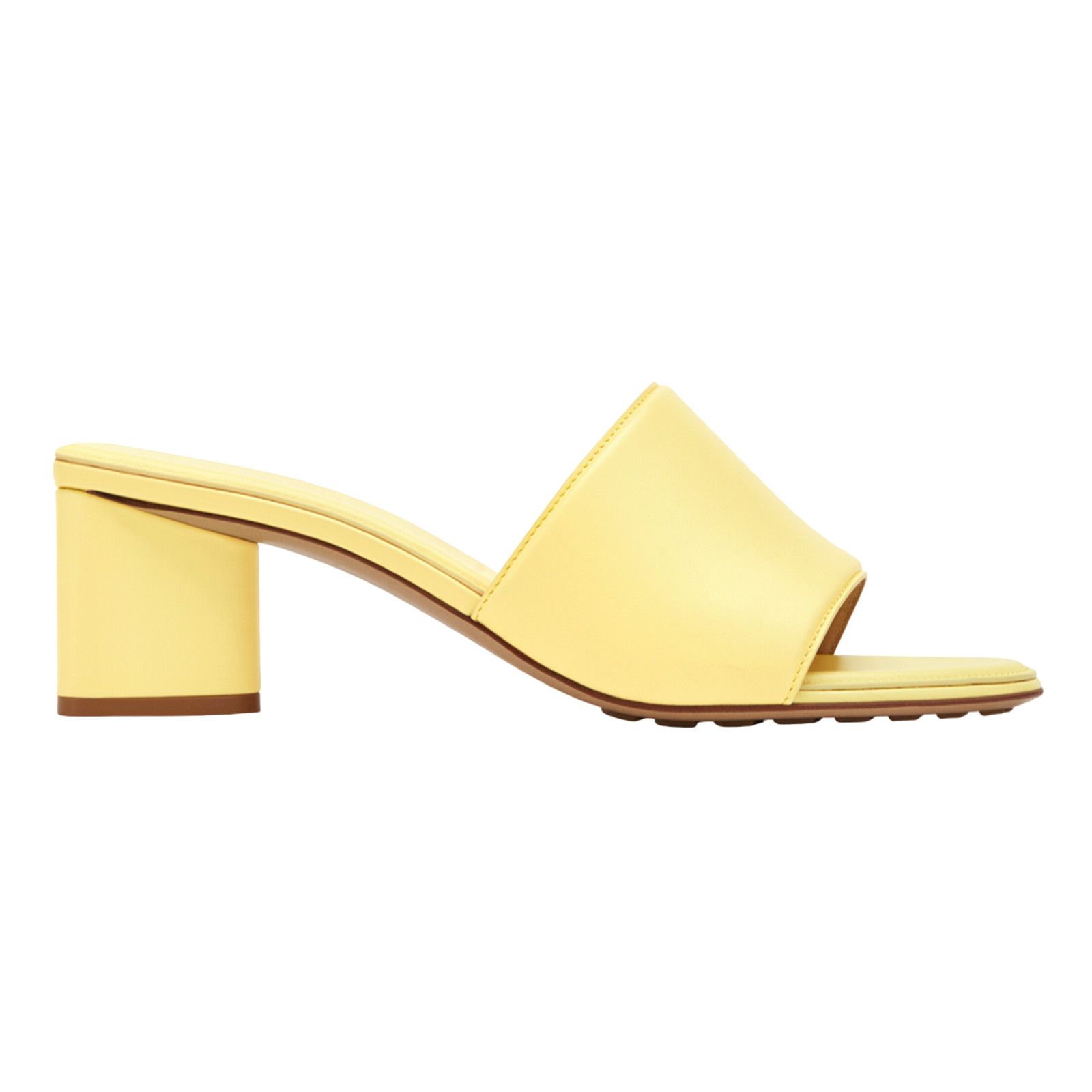 Bottega Veneta Bottega Veneta Band Lemonade Yellow Leather Sandal Size US 8.5 / IT 38.5 - 1 Thumbnail