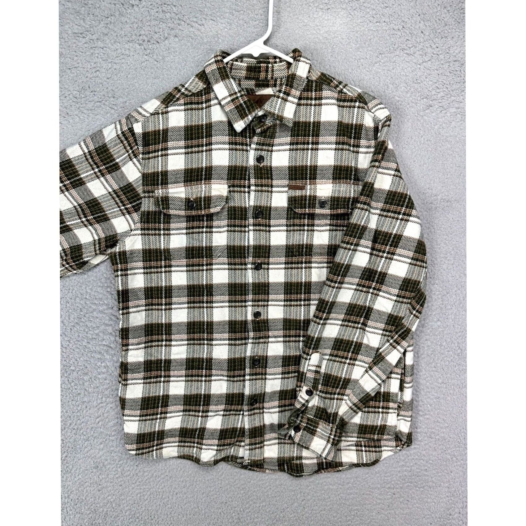 Orvis Orvis Shirt Adult Medium Green Plaid Flannel Button Up Shacket Jacket Pocket Men Size US M / EU 48-50 / 2 - 3 Thumbnail