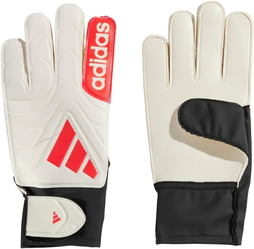Adidas Adidas Goalie Soccer Gloves White/Lucid Red/Black ( 10 ) Size ONE SIZE - 1 Thumbnail