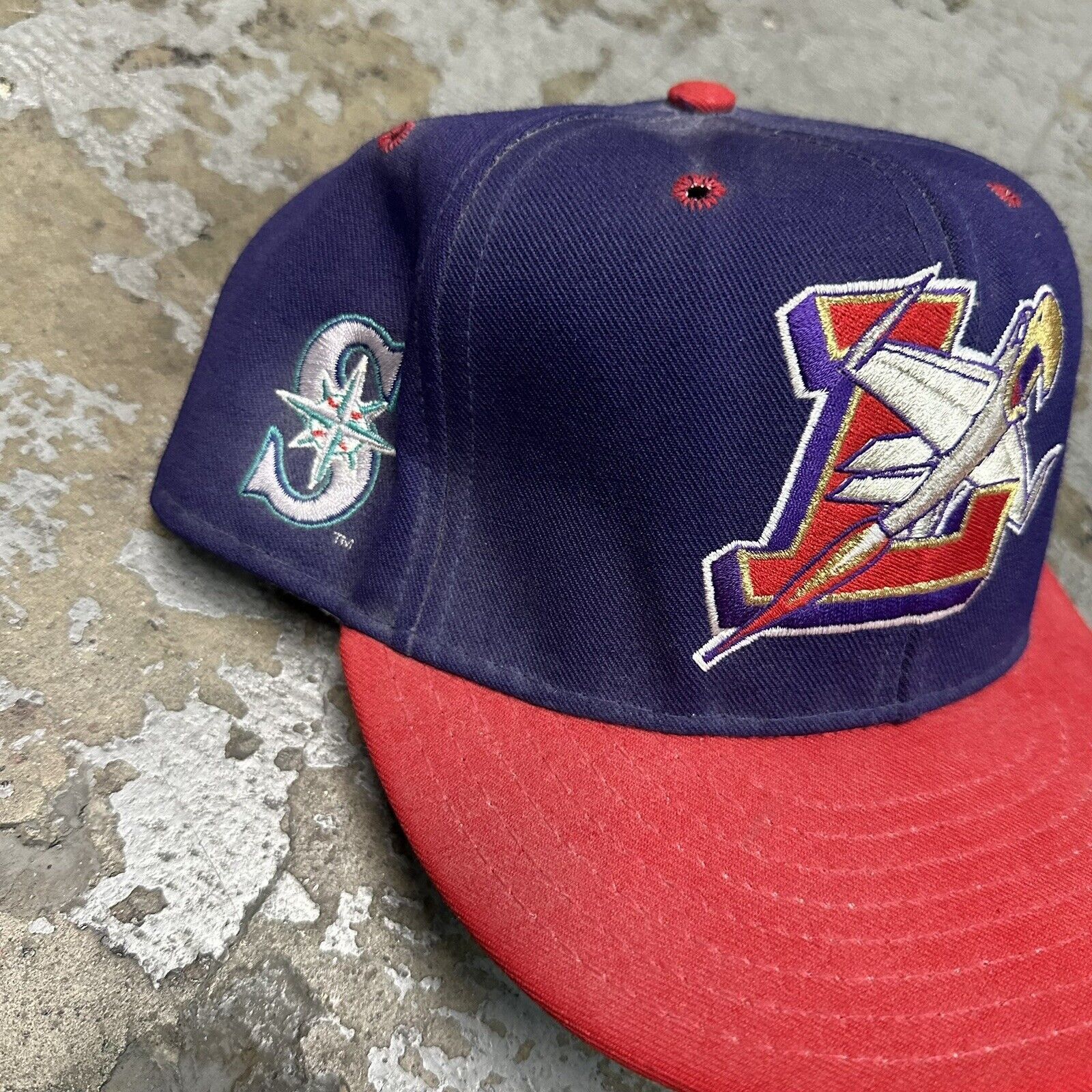MLB × Vintage Vintage Lancaster Jethawks Seattle Mariners Snapback Hat Size ONE SIZE - 2 Thumbnail