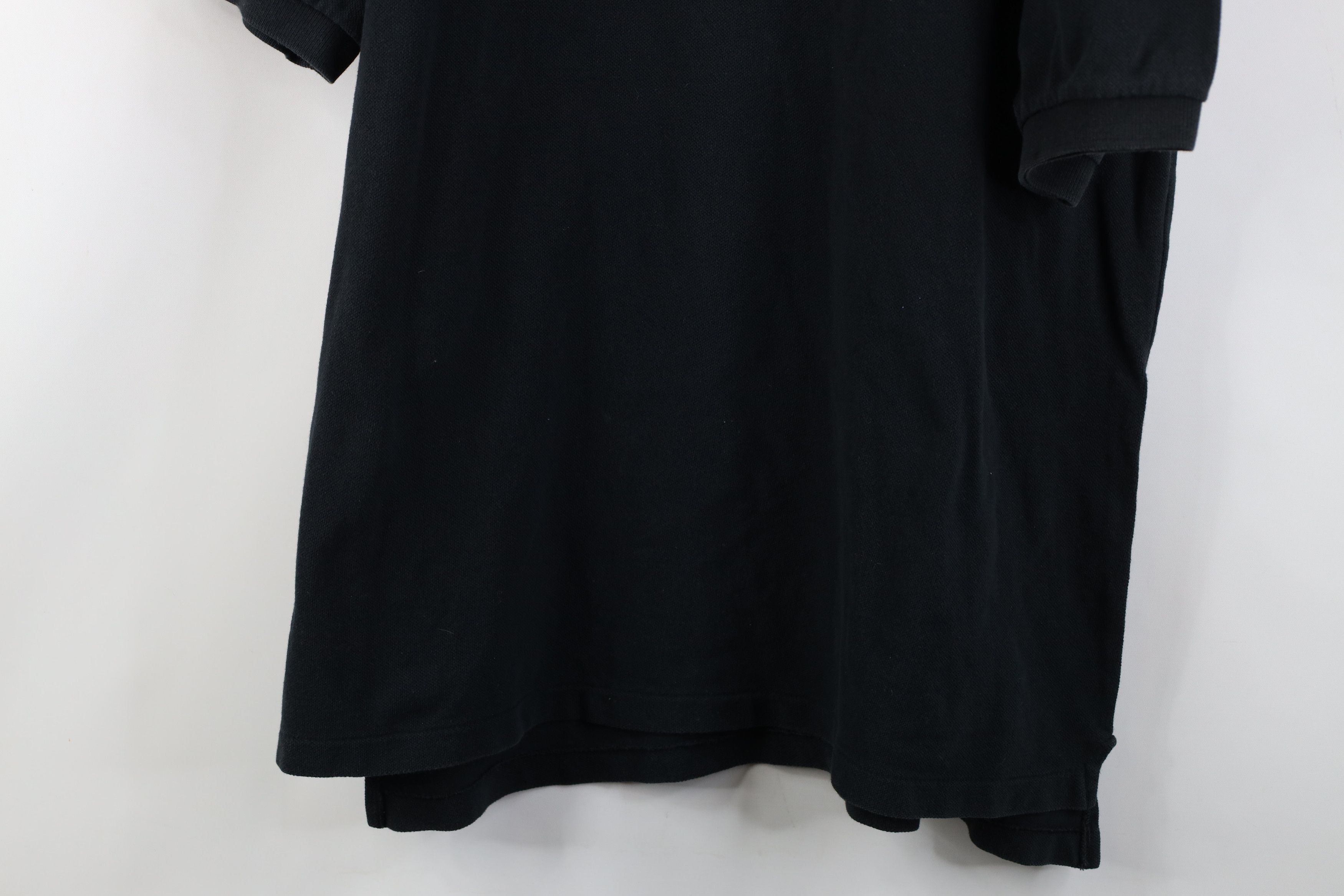 Vintage Vintage 90s Streetwear Heavy Collared Golf Polo Shirt Black Size US XL / EU 56 / 4 - 3 Thumbnail