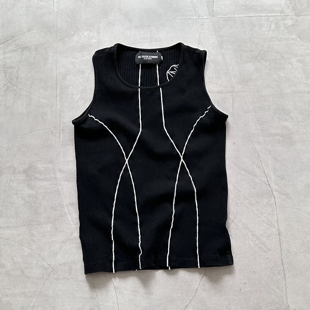 No Faith Studios No Faith Studios Lines Ribbed Tank Top Jaded London Style Size US S / EU 44-46 / 1 - 1 Thumbnail