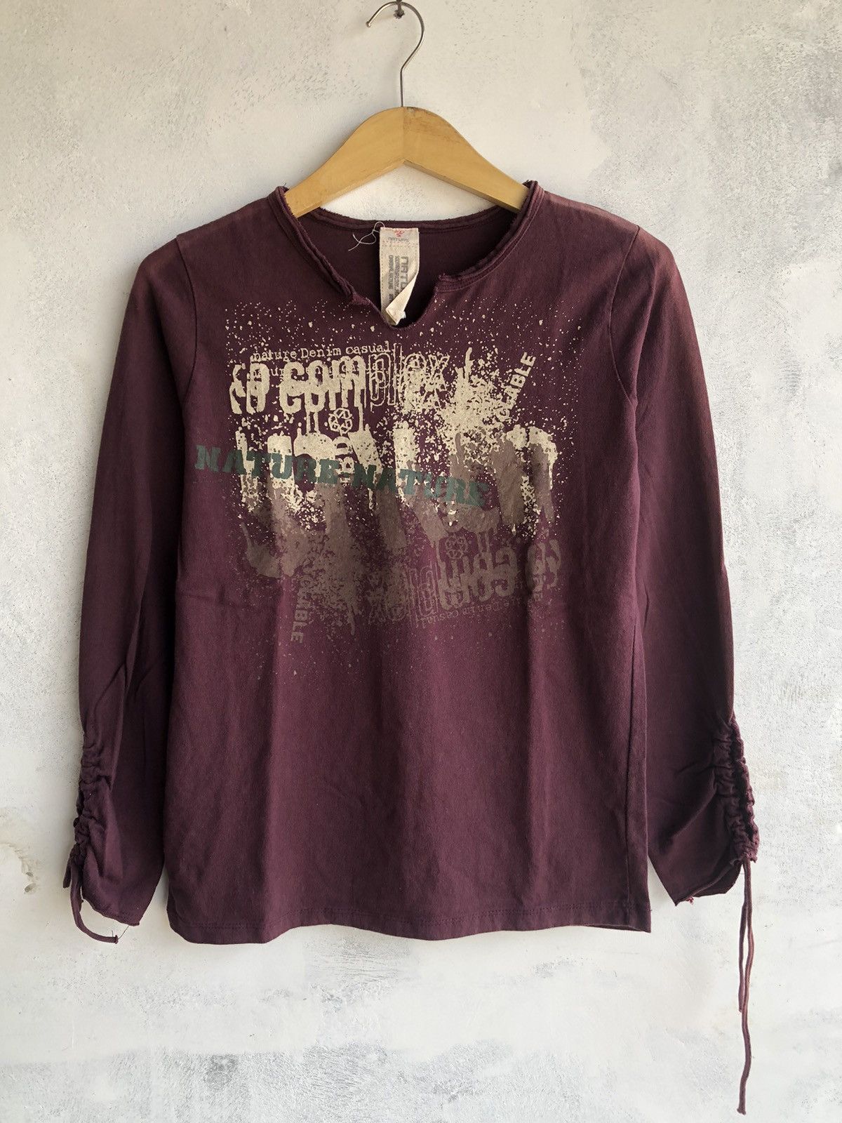 Japanese Brand Gothic Poem Abstrak LongSleeve Rock Punk Style Size US M / EU 48-50 / 2 - 1 Thumbnail