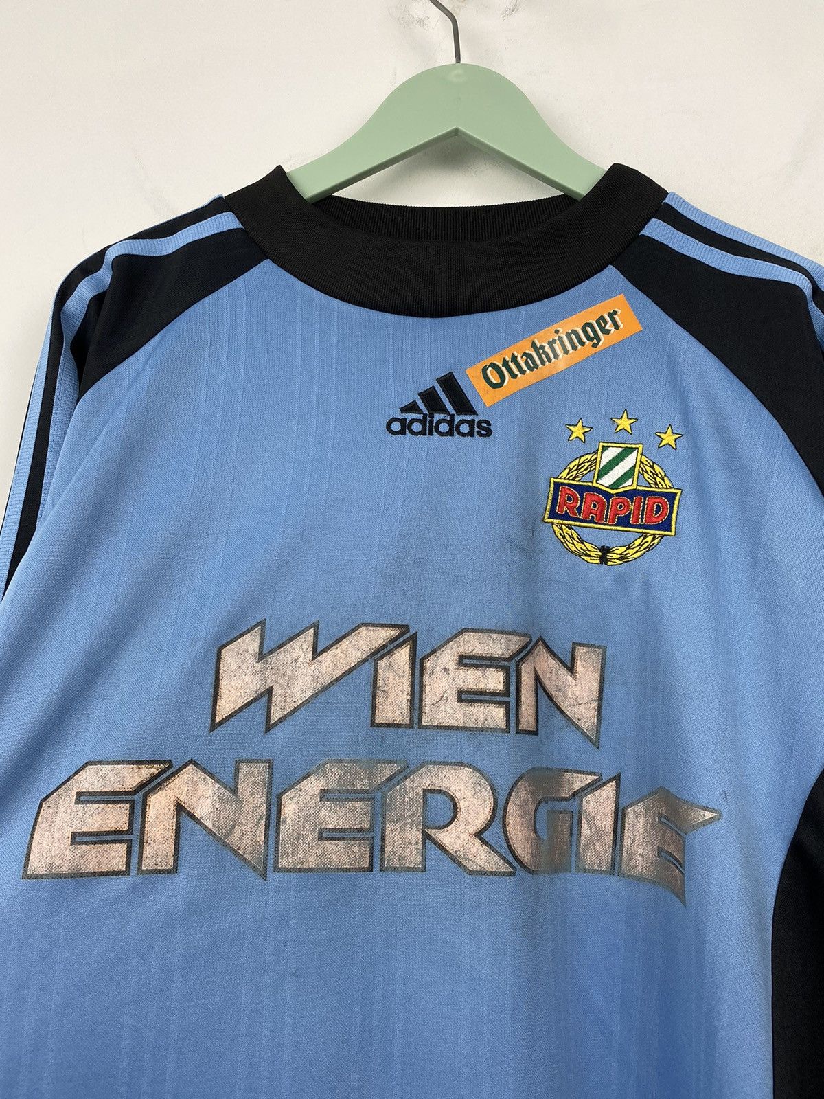 Adidas Vintage SC Rapid Wien 2003 Goalkeeper Jersey PSG Milan Basel Size US L / EU 52-54 / 3 - 3 Thumbnail