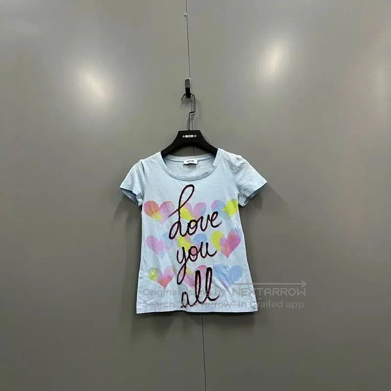 Moschino Moschino Summer Blue Cotton Logo Short Tee . Size XXS / US 00 / IT 34 - 1 Thumbnail