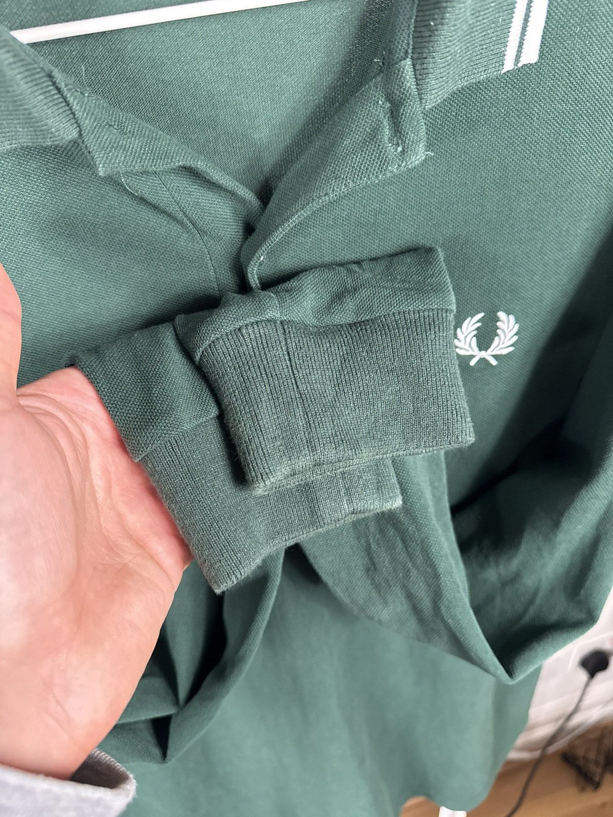 Fred Perry Fred Perry long sleeve polo medium green Size US M / EU 48-50 / 2 - 8 Thumbnail