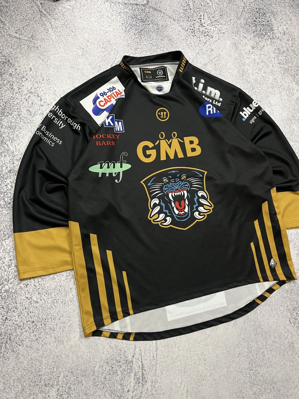 NHL × Warrior GMB Nottingham Panthers Warrior Ice Hockey Jersey Shirt Rare Size US XXL / EU 58 / 5 - 3 Thumbnail