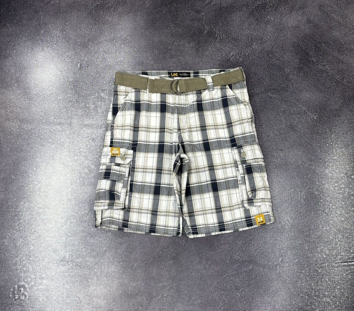 Lee Vintage Lee Y2K Military Hype Belted Baggy Cargo Shorts Size US 34 / EU 50 - 1 Thumbnail