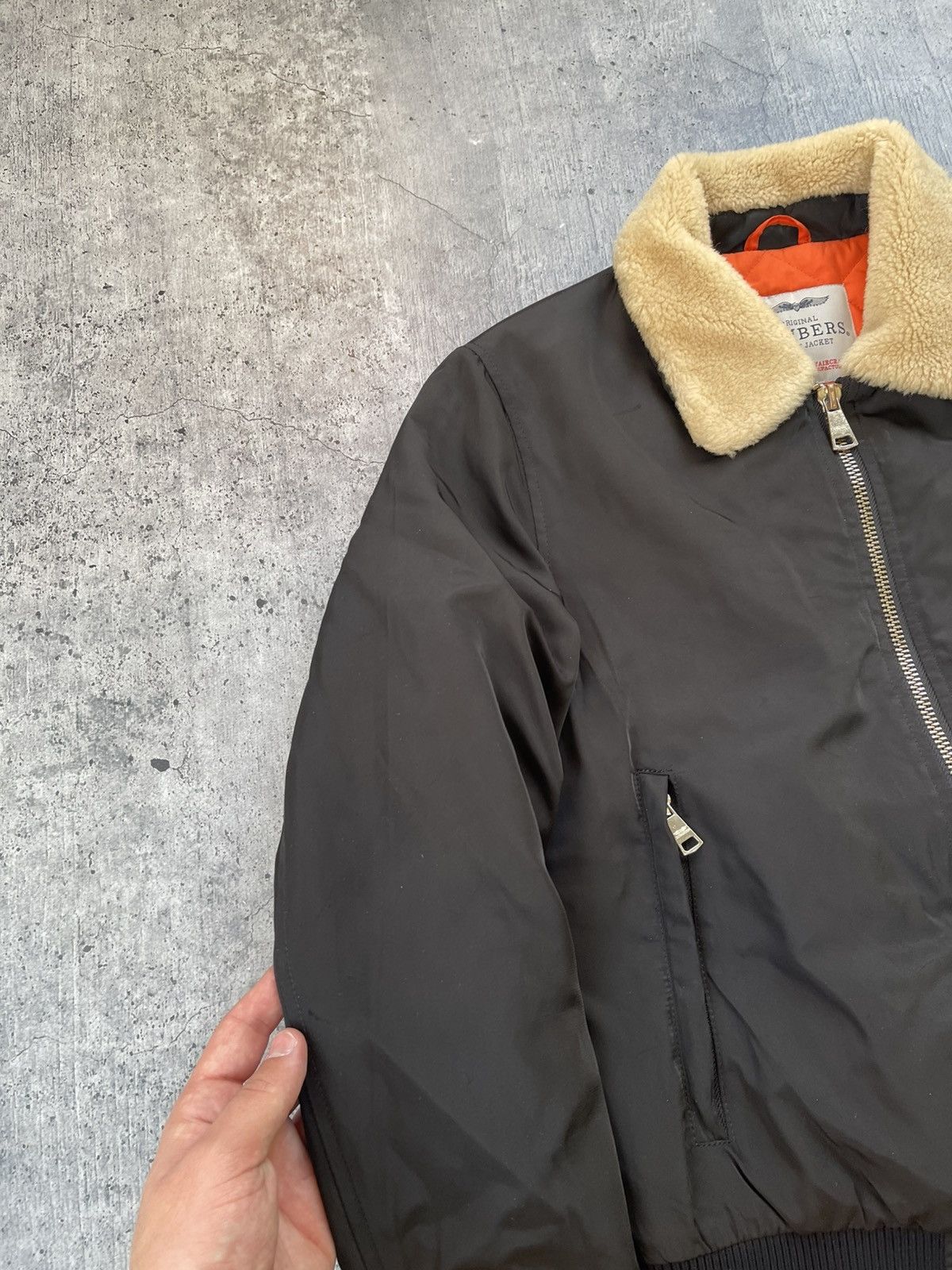 Other Bombers Original Flight Hooded Mens Jacket Size S Black Size US S / EU 44-46 / 1 - 5 Thumbnail