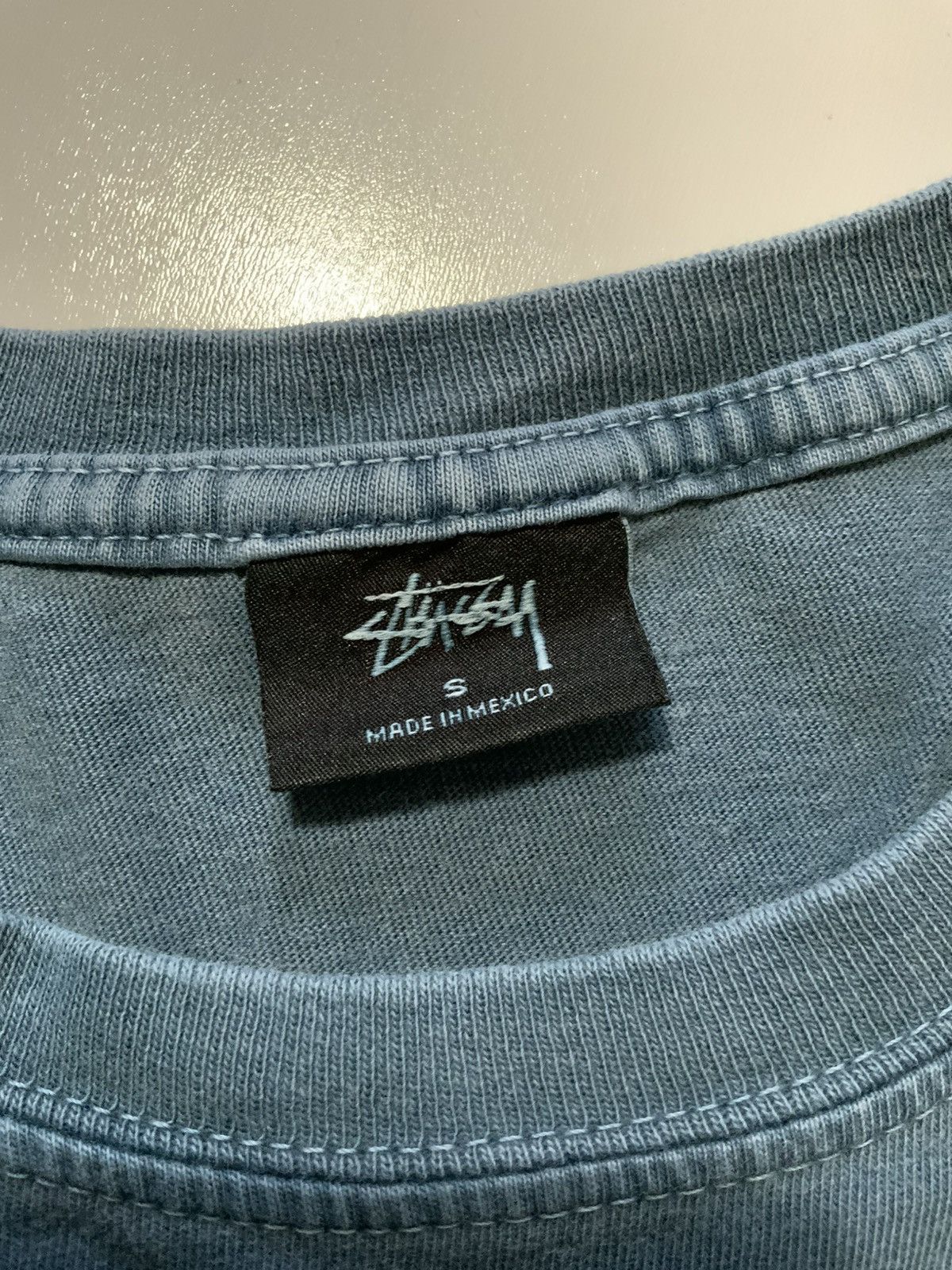Stussy Stussy Pigment Dyed Blue Dice Skateboarding Graphic T-Shirt Size US S / EU 44-46 / 1 - 8 Thumbnail