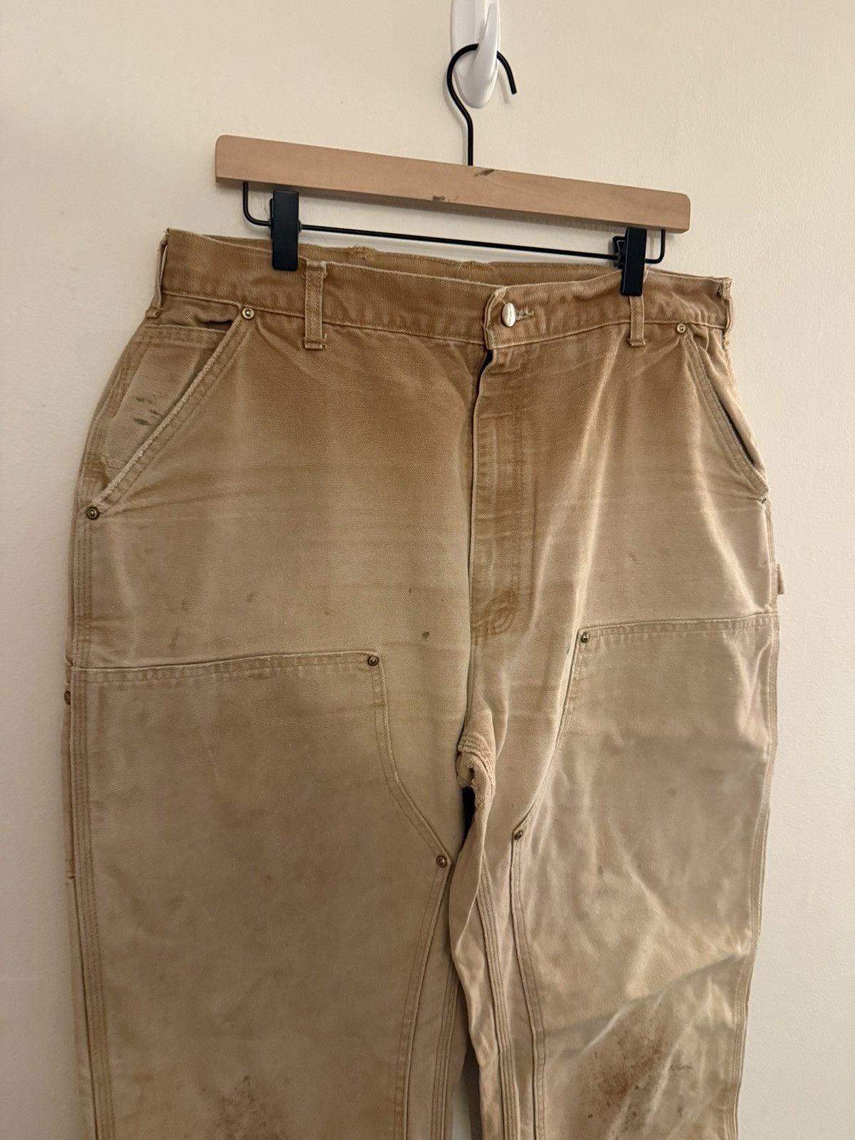 Carhartt Vintage Carhartt Double Knee Tan Workwear Pants Size US 36 / EU 52 - 2 Thumbnail