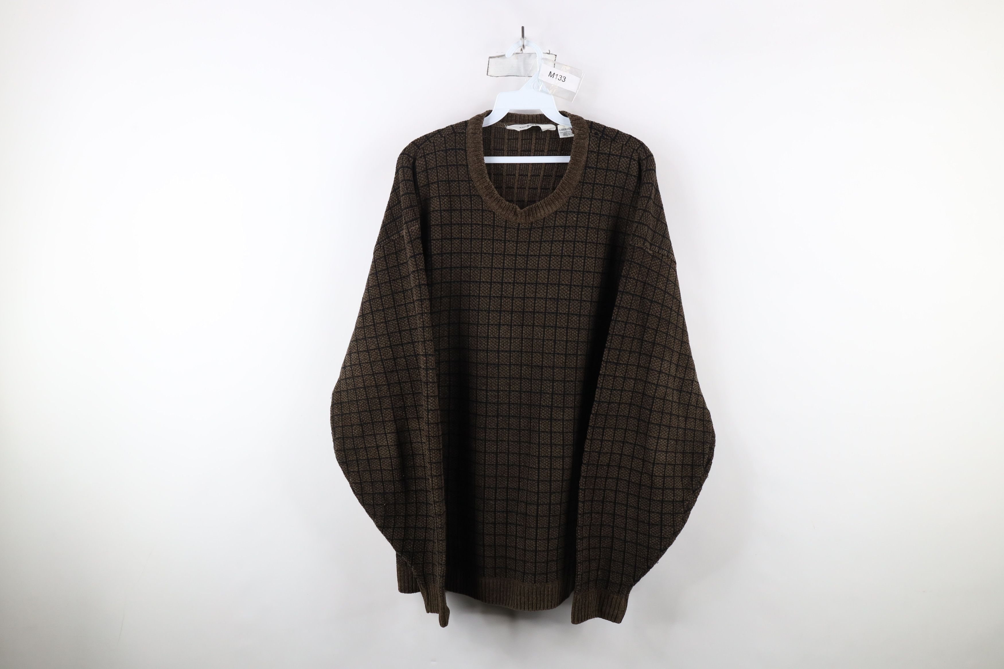 Vintage Vintage 90s Streetwear Fleece Knit Crewneck Sweater Earth Size US L / EU 52-54 / 3 - 1 Thumbnail
