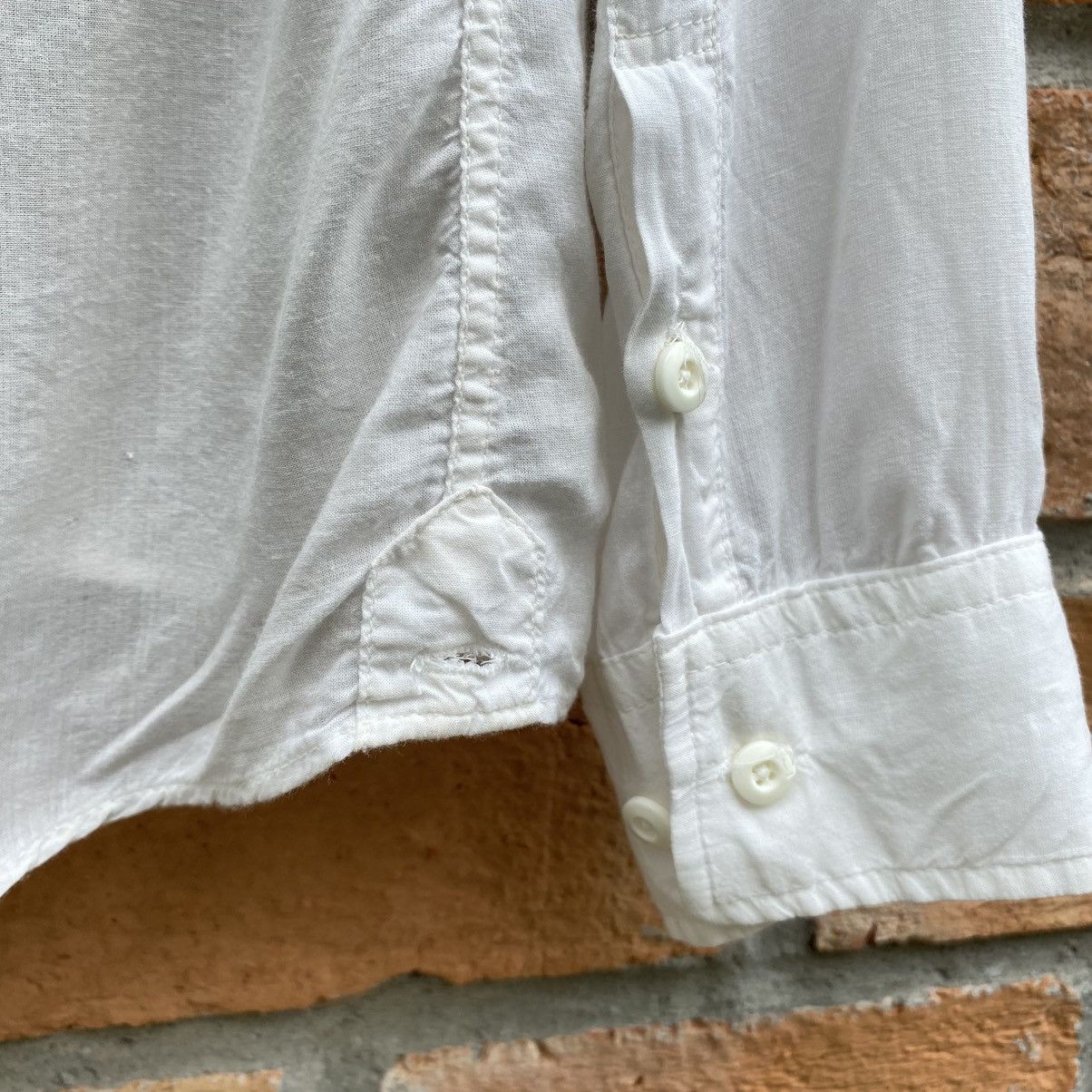 Japanese Brand G.O.A White Soft Long Sleeve Shirt Size US XL / EU 56 / 4 - 18 Thumbnail