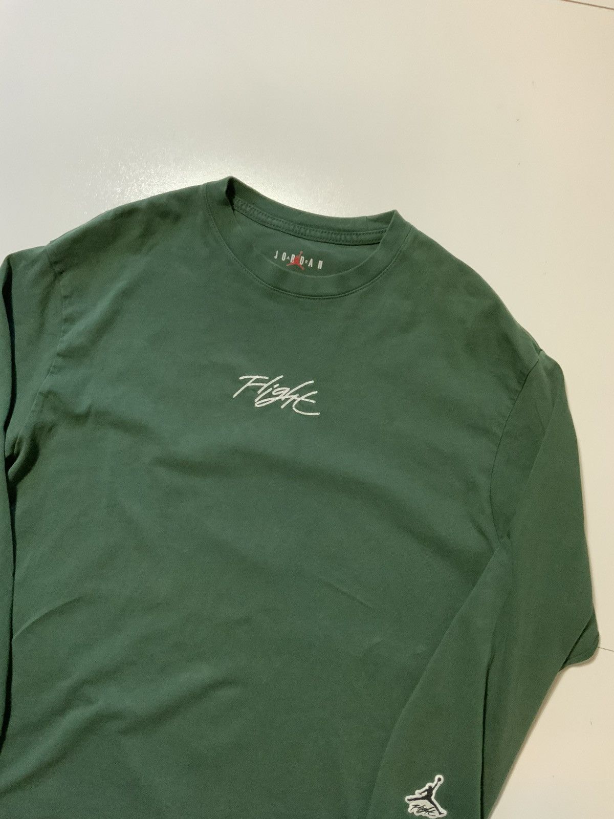 Jordan Brand Air Jordan Flight Noble Green Essentials Fit L/S T-Shirt Size US L / EU 52-54 / 3 - 4 Thumbnail