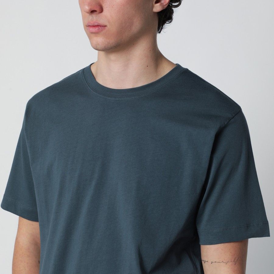 Dries Van Noten o1d2blof0226 Cotton T-Shirt in Petrol Green Size US M / EU 48-50 / 2 - 4 Thumbnail
