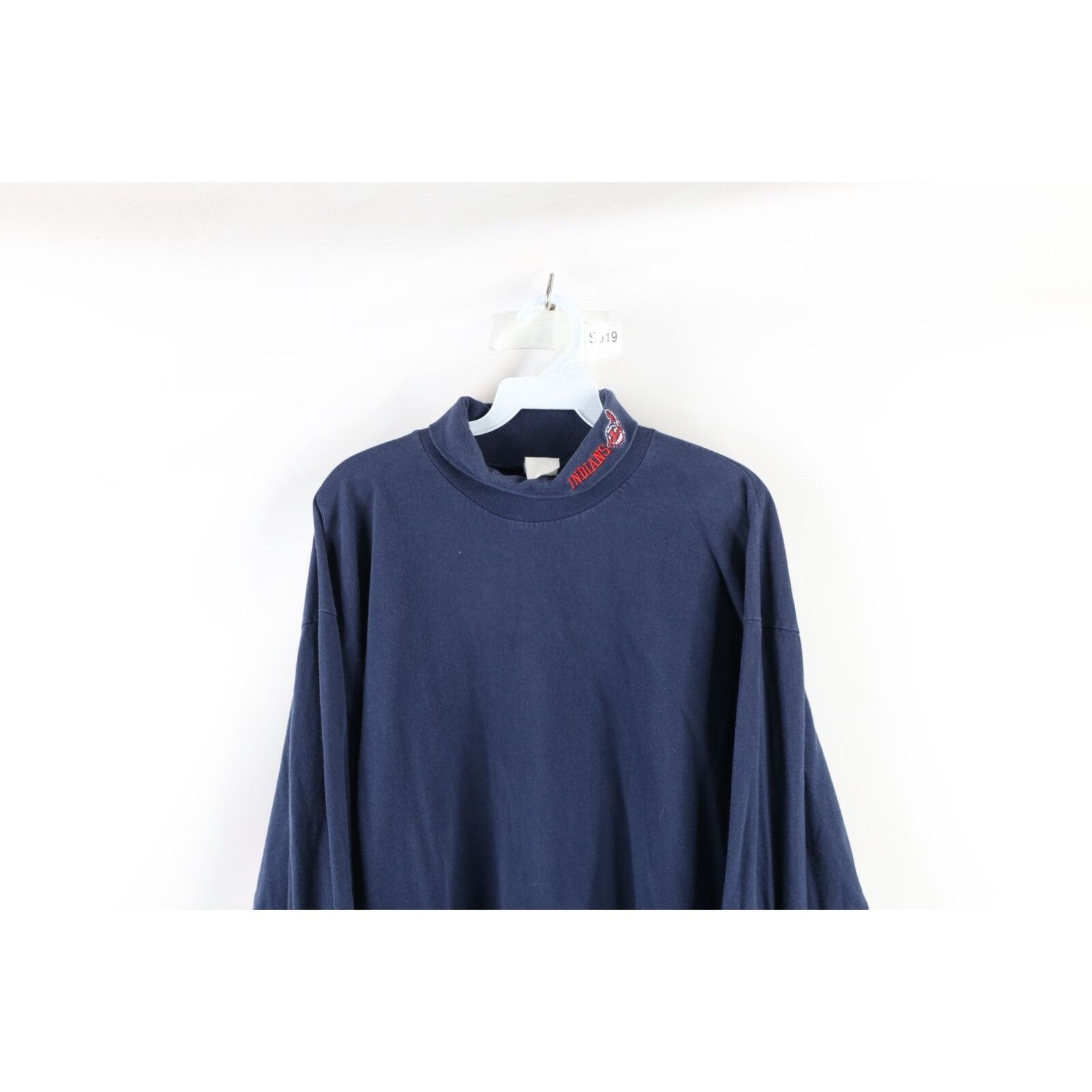 Vintage Vintage 90s Faded Chief Wahoo Cleveland Indians Turtleneck Size US XL / EU 56 / 4 - 2 Thumbnail