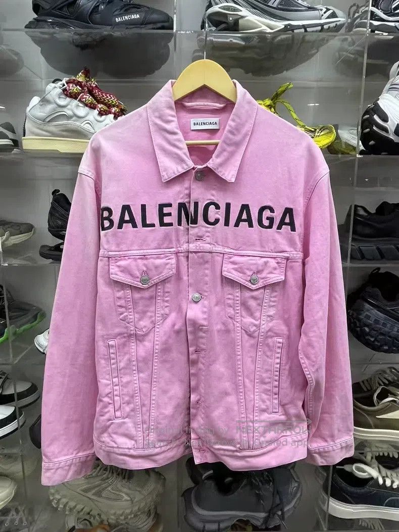 Balenciaga Balenciaga Front Letter Logo Denim Jacket Size XXS / US 00 / IT 34 - 1 Thumbnail