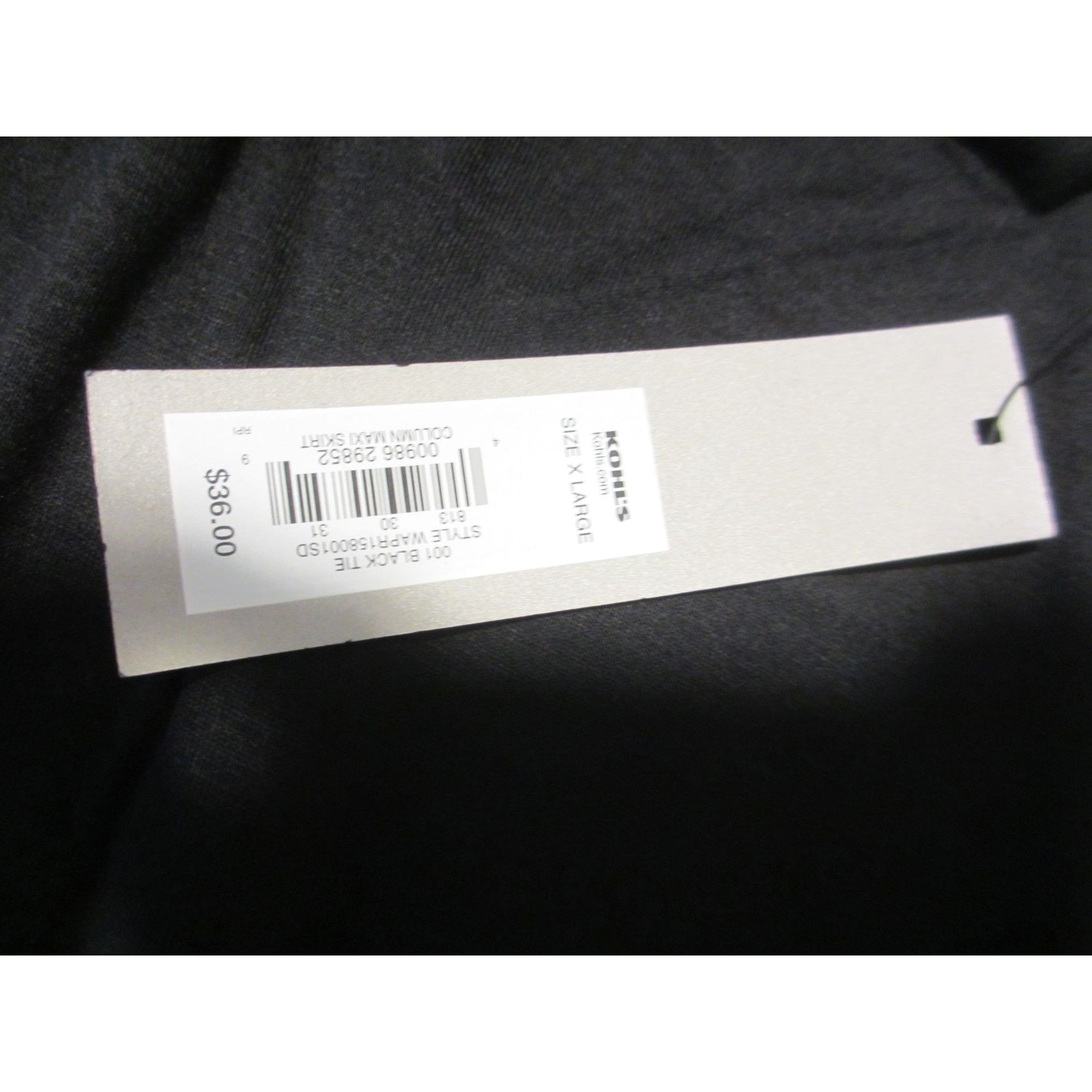 Apt. 9 APT. 9 BLACK STRETCH MAXI SKIRT NWT ELASTIC WAIST XL Size 40" / US 18 - 3 Thumbnail