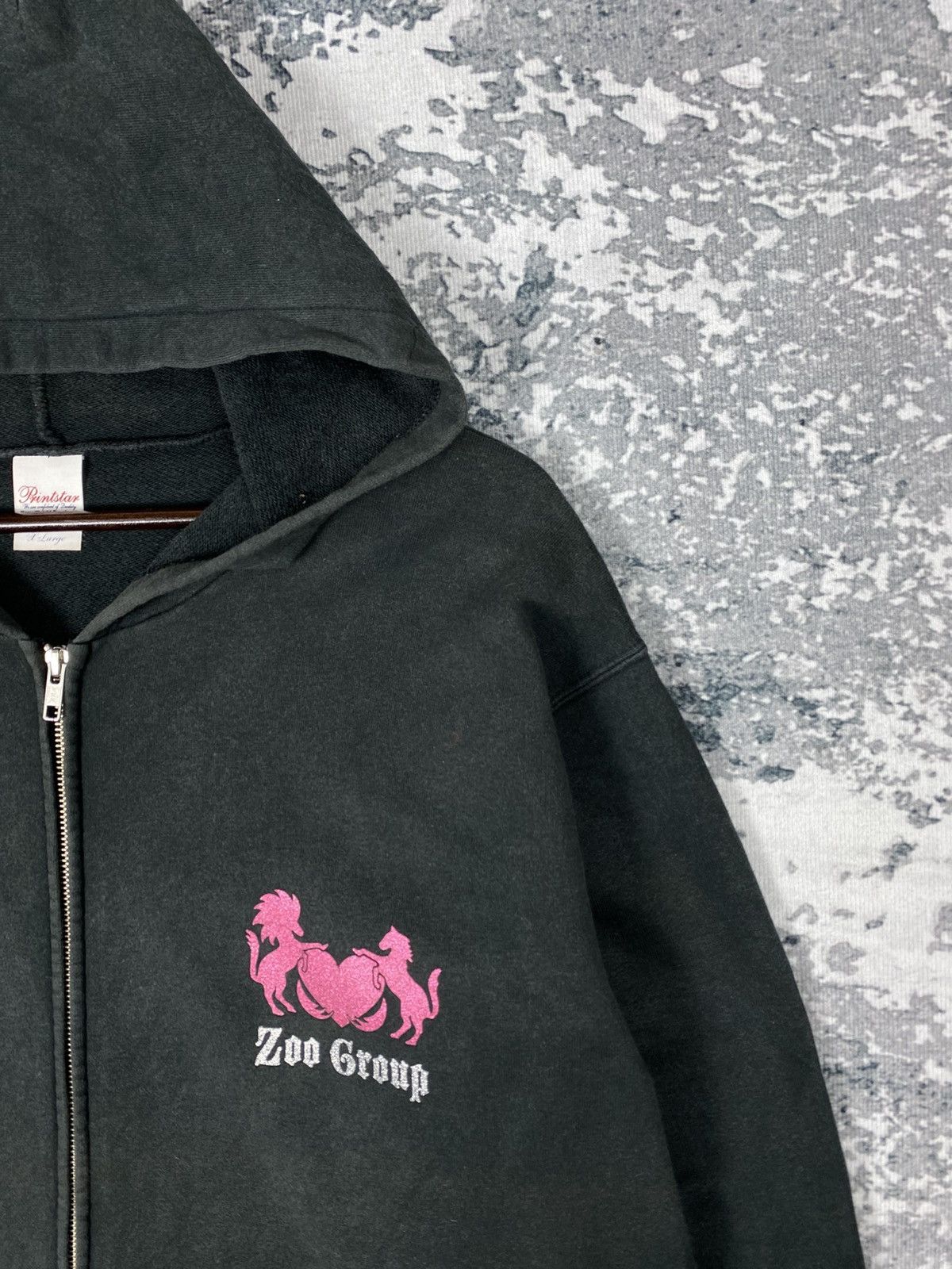 Japanese Brand Vintage Zoo Group Zip Up Hoodies Size US XL / EU 56 / 4 - 4 Thumbnail