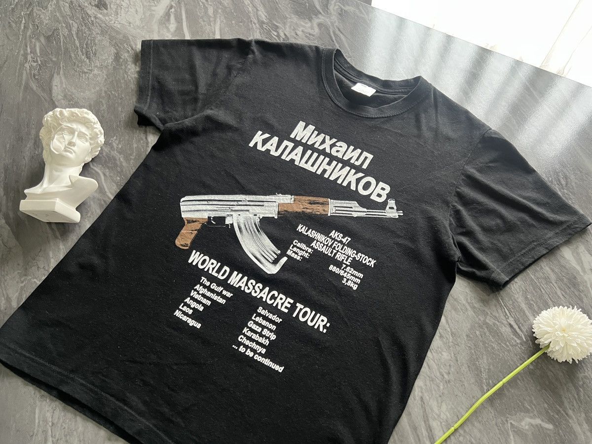 Other Михаил КАЛАШНИКОВ : AK47 Assault Rifle Tour Size US S / EU 44-46 / 1 - 1 Thumbnail