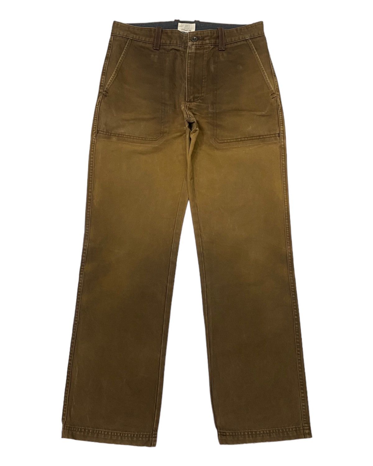 Gap 🔥GAP BROWN KHAKI FADED BROWN KANYE STYLE TROUSERS PANTS Size US 32 / EU 48 - 1 Thumbnail