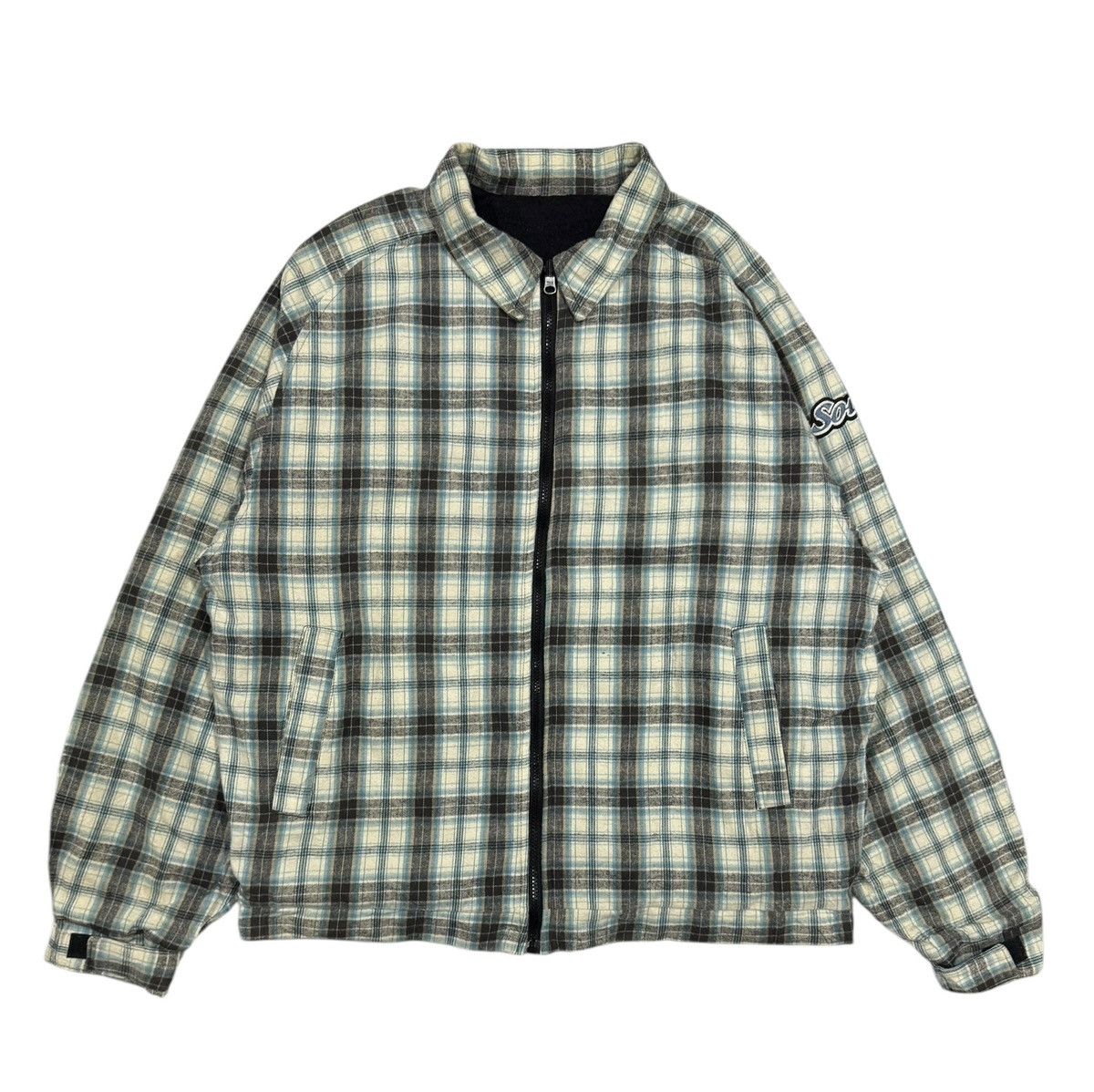 Japanese Brand × Vintage Vtg🔥90’s Soul Brand Flannel Jacket Made In Usa Size US M / EU 48-50 / 2 - 1 Thumbnail