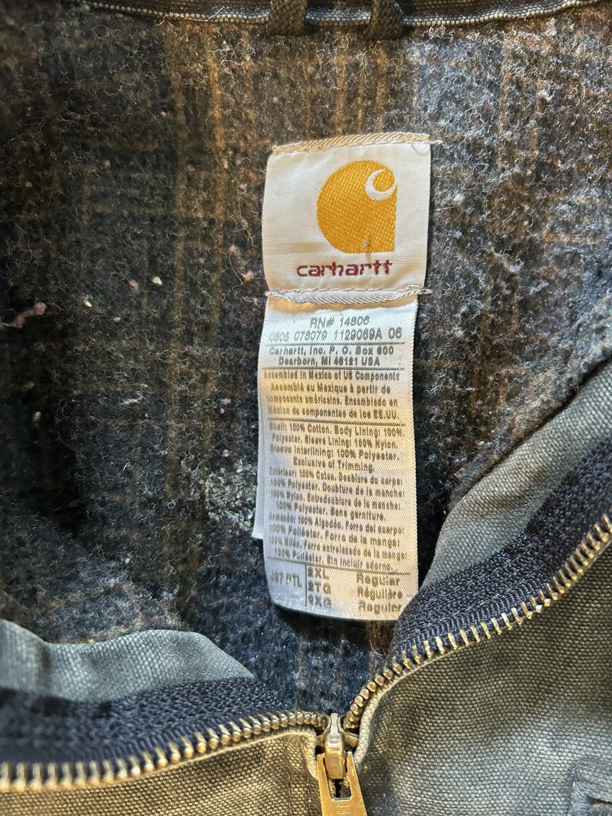 Carhartt Vintage Faded Moss Carhartt Detroit Jacket Size US XXL / EU 58 / 5 - 5 Thumbnail