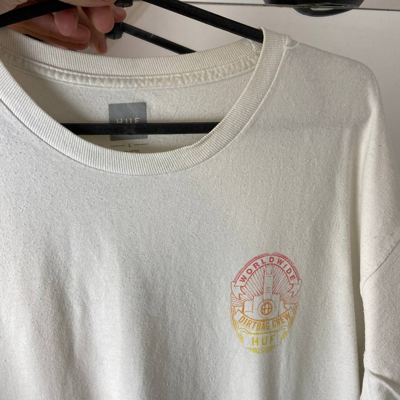 Huf T-Shirt HUF A.C.A.B. Wordl Wide Dirtbag Crew Print Oversized Size US L / EU 52-54 / 3 - 5 Thumbnail