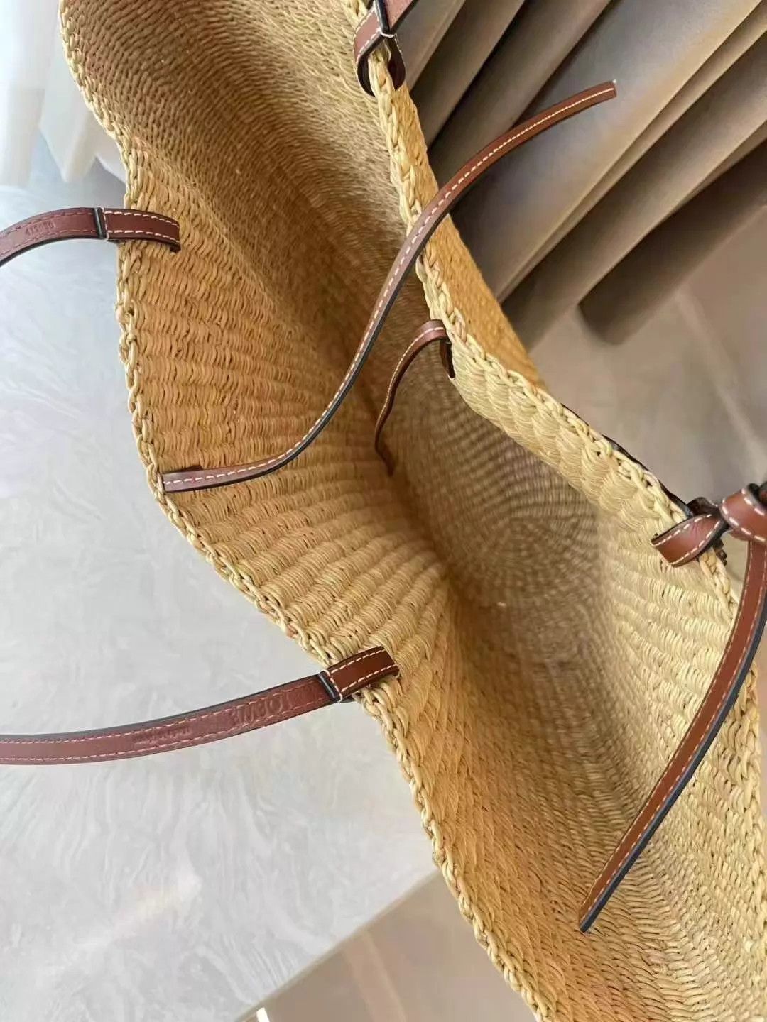 Loewe LOEWE elephantgrass woven shell shoulder bag AK435 Size ONE SIZE - 9 Thumbnail
