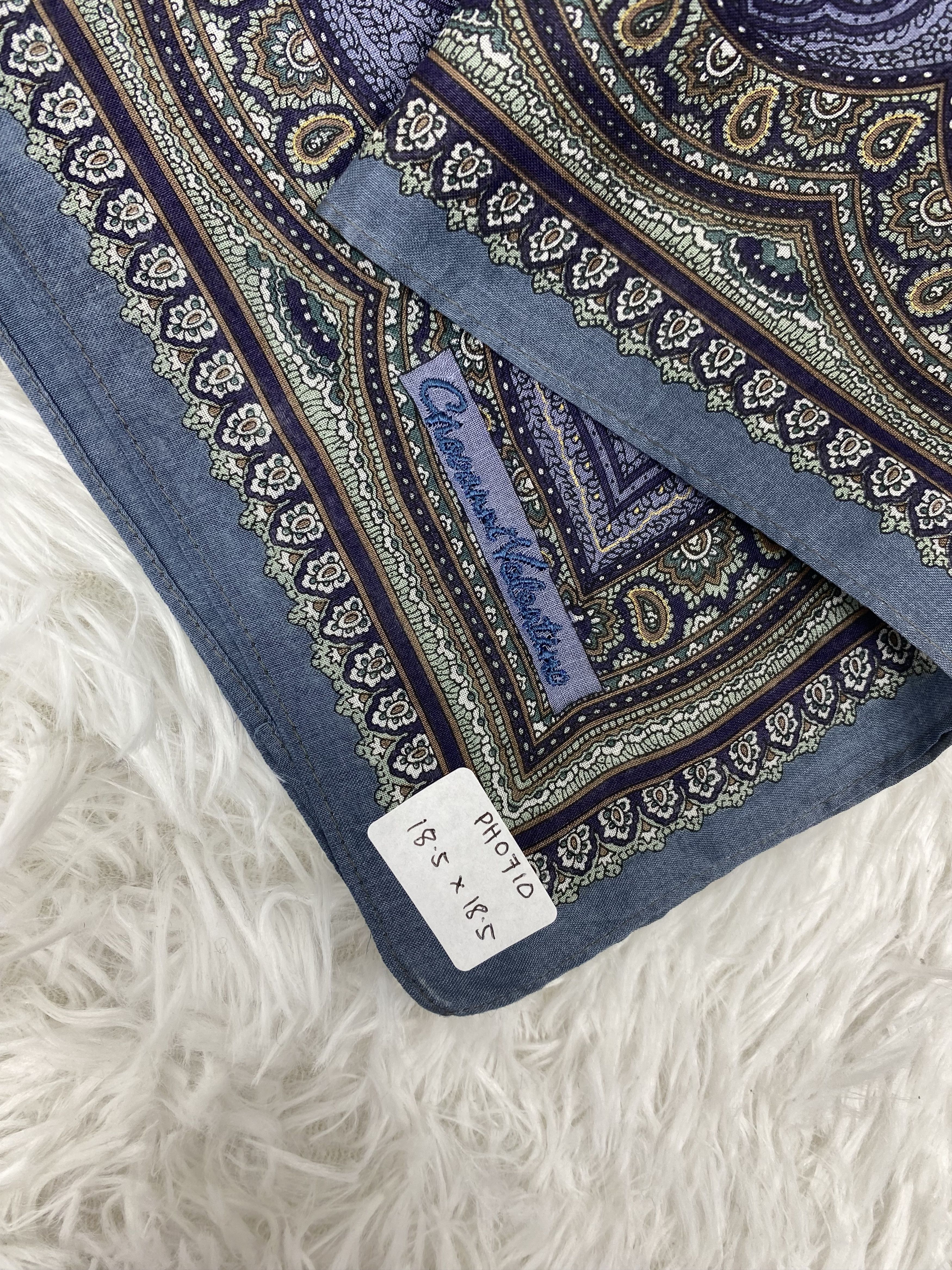 Giovanni Valentino × Vintage Vintage Giovanni Valentino Handkerchief Neckerchief PH0710 Size ONE SIZE - 2 Thumbnail