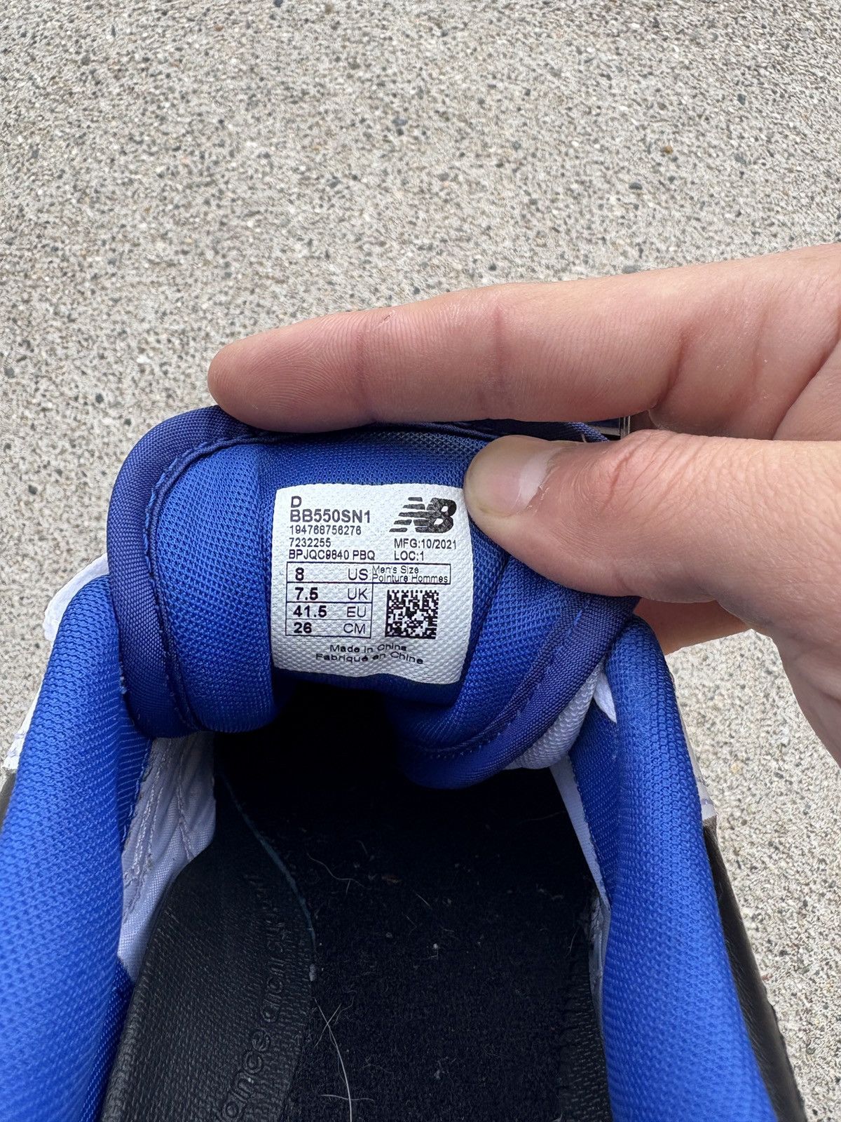 New Balance 2020 New Balance 550 “White Blue” Men’s Size 8 Size US 8 / EU 41 - 2 Thumbnail