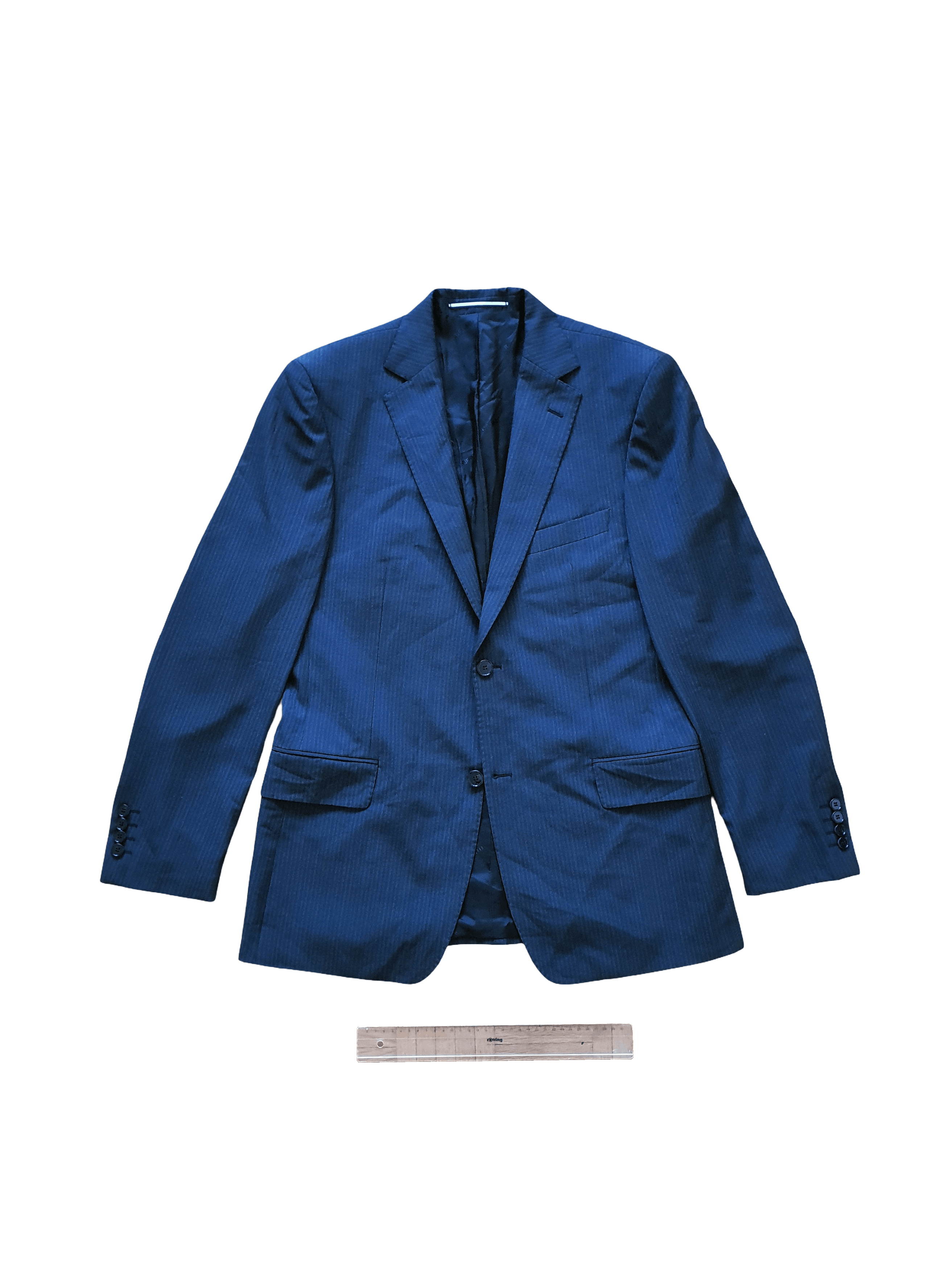 Karl Lagerfeld Blazer Sports Coat Suit Jacket - Charcoal Striped - EU 50 Size 40R - 1 Thumbnail